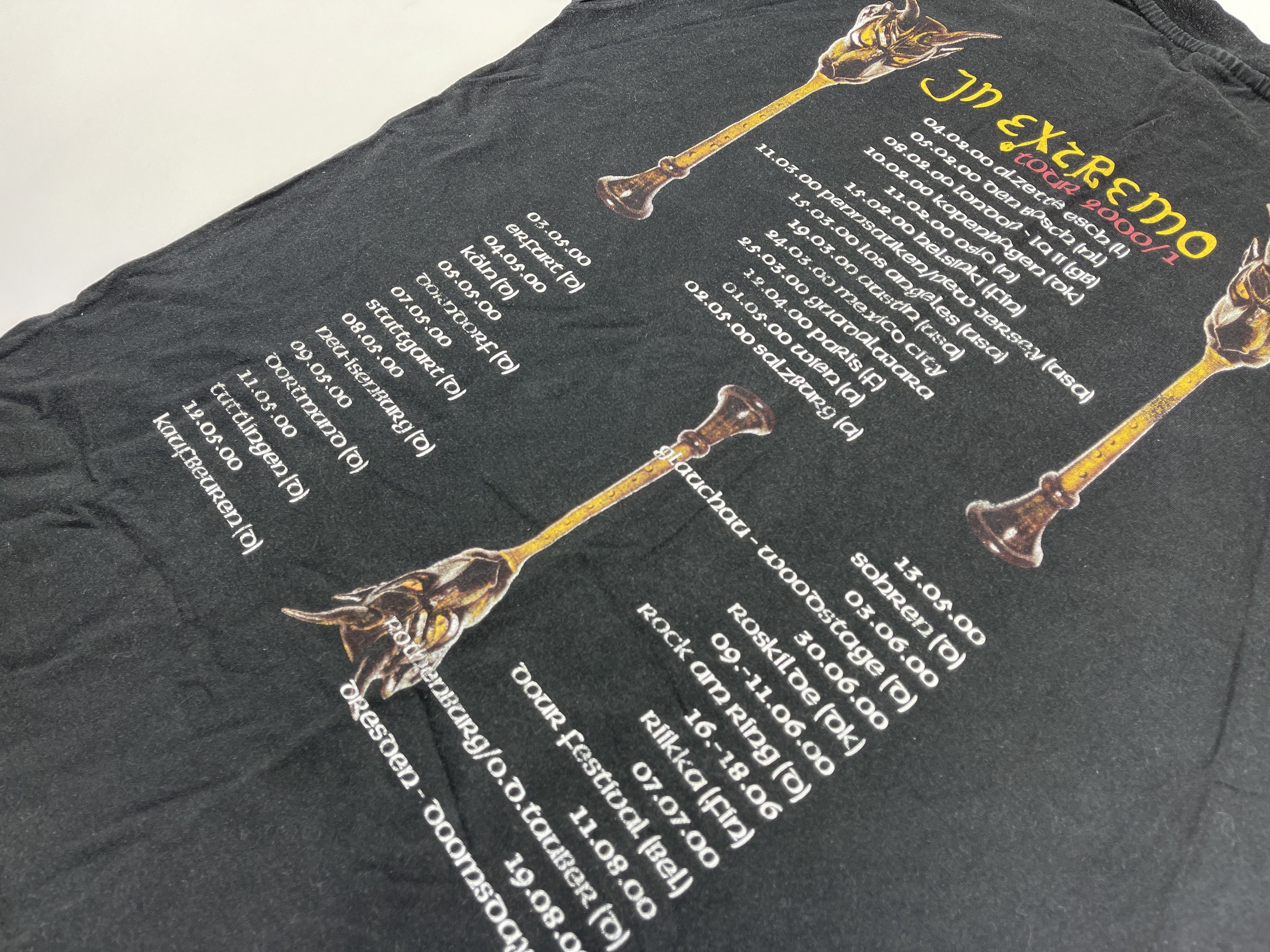 Band Tees Vintage In Extremo T-shirt, 2000 World Tour, Concert tour XL Size US XL / EU 56 / 4 - 12 Thumbnail