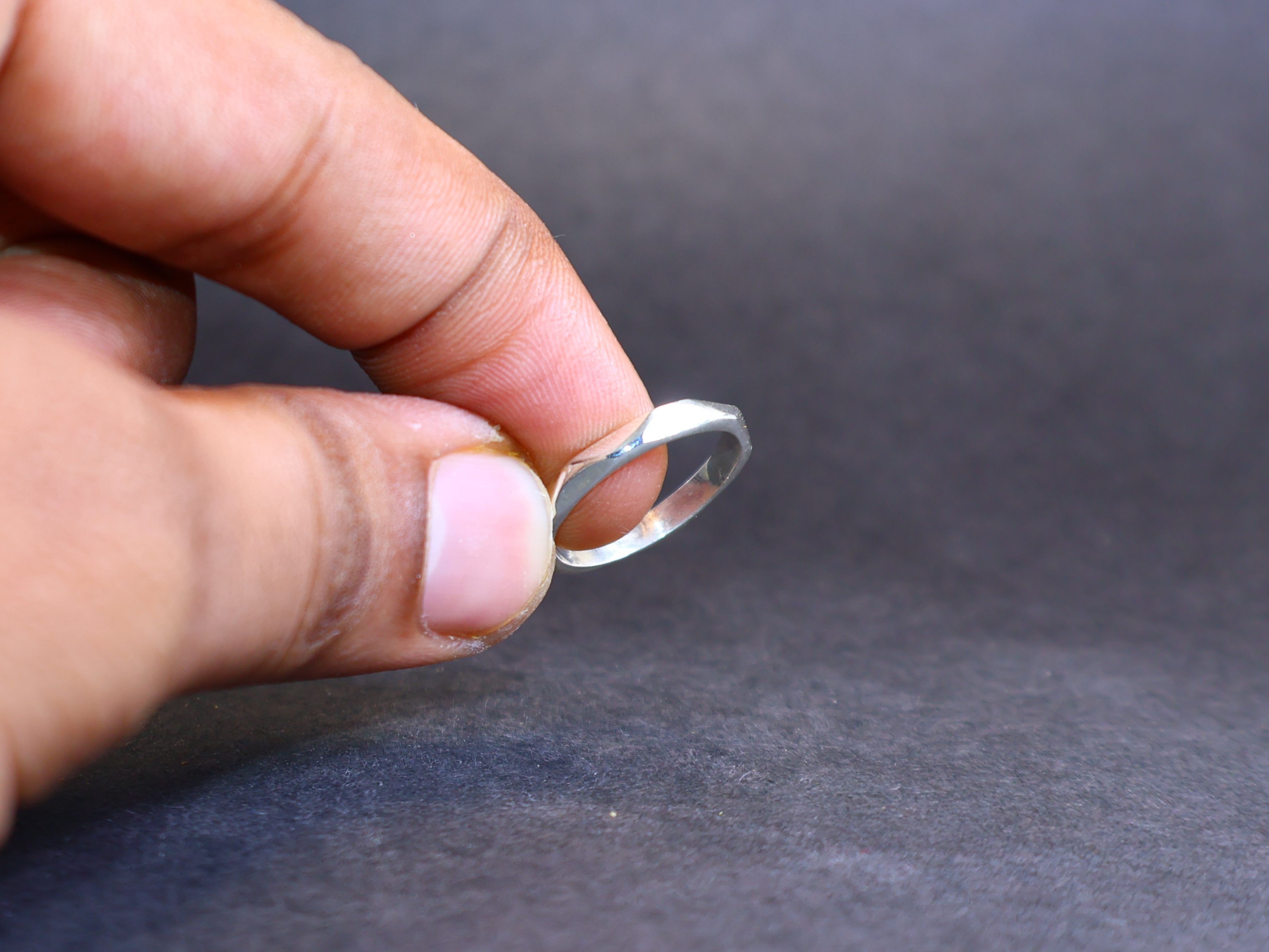 Handmade Band Ring, Silver Band Ring, 925 Sterling Silver Handmade, Size ONE SIZE - 4 Thumbnail
