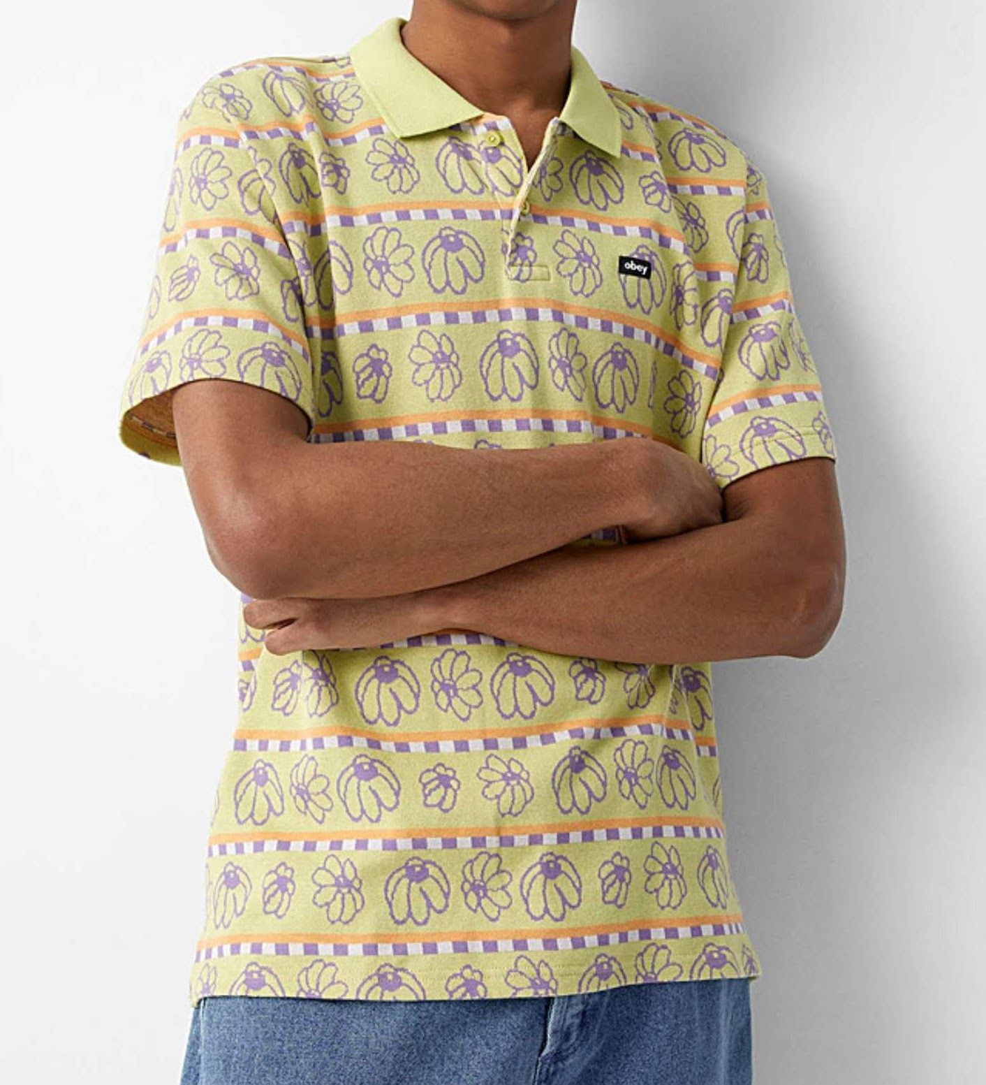 Obey Expand Jacquard Polo Size US L / EU 52-54 / 3 - 1 Thumbnail