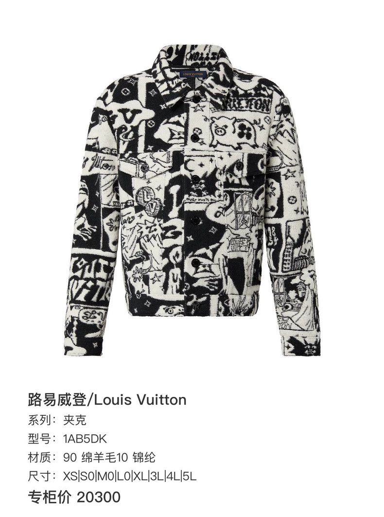Louis Vuitton Louis Vuitton Wool Comic Jacket 2504-Nextarrow Size US M / EU 48-50 / 2 - 6 Thumbnail