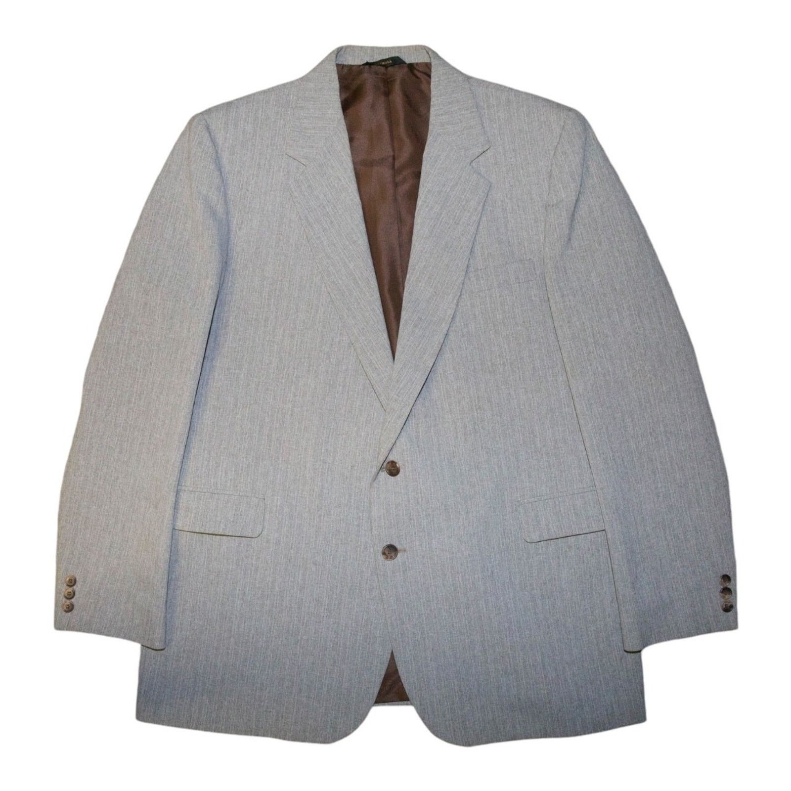 Haggar Haggar Men's 46L Gray Pinstripe Sport Coat Blazer Size 46L - 1 Thumbnail