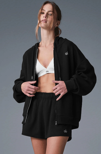 Alo ALO 'Accolade' Black Full Zip Hoodie | Grailed