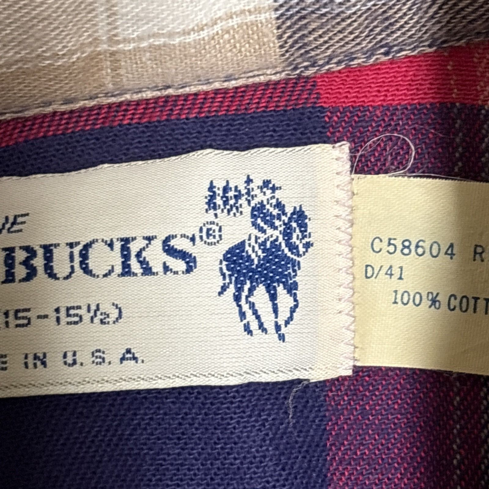 Other Vintage Plaid Flannel Shirt Genuine Roebucks USA Mens M 70s Size US M / EU 48-50 / 2 - 8 Thumbnail