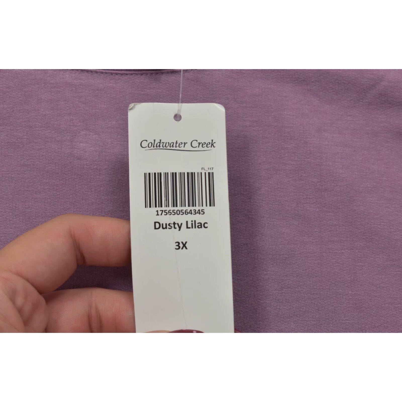 Coldwater Creek Coldwater Creek Plus 3X Dusty Lilac Rayon Spandex Knit Top Pullover NWT Size XXL / US 16-18 / IT 52-54 - 6 Thumbnail