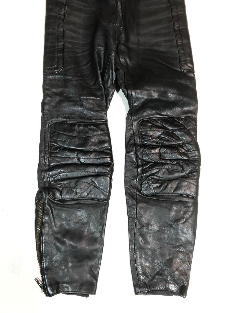 Vintage Vintage Rare Moto Racing Leather Pants Size US 29 - 3 Thumbnail