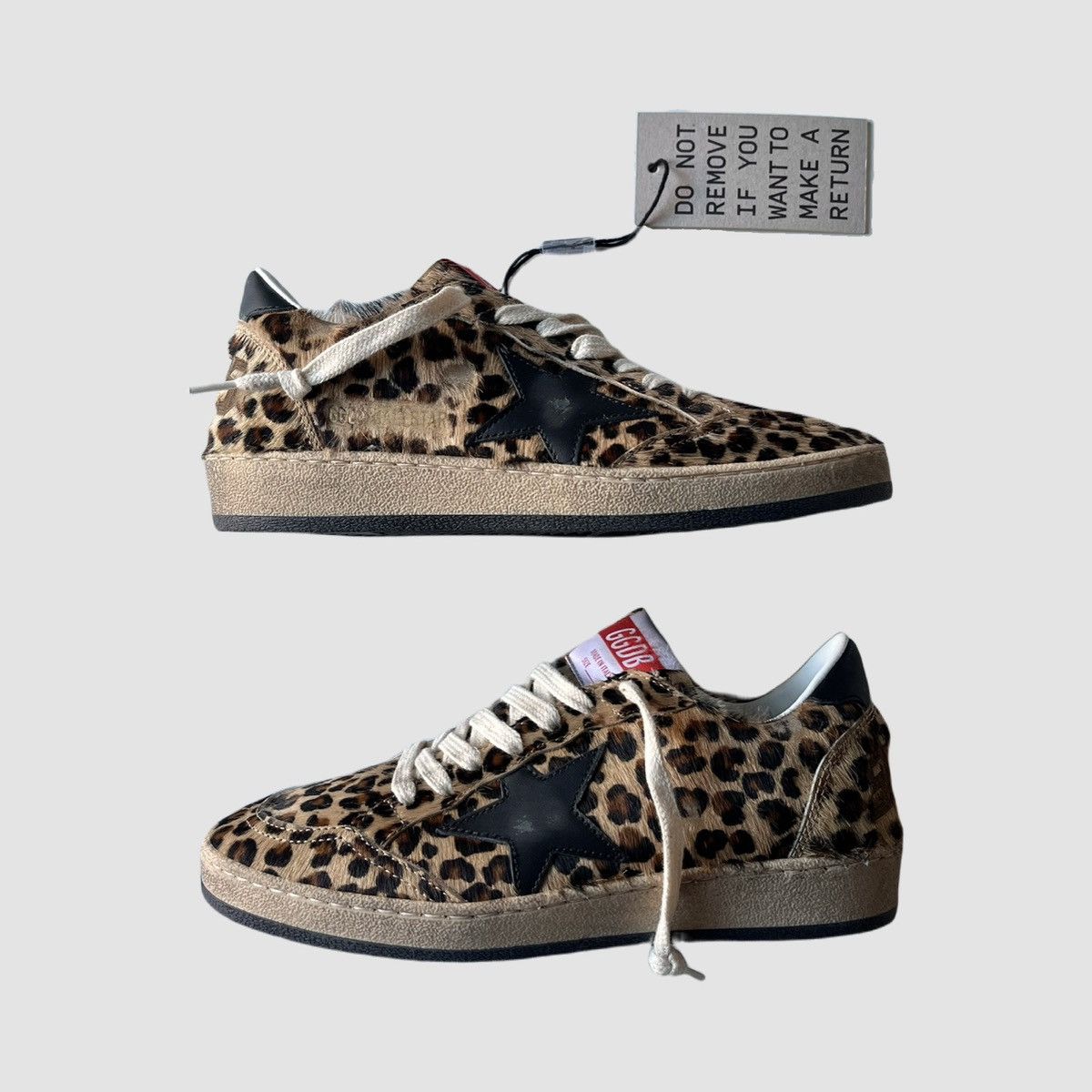 Golden Goose Ball Star Cheetah Print Size US 6 / IT 36 - 1 Thumbnail