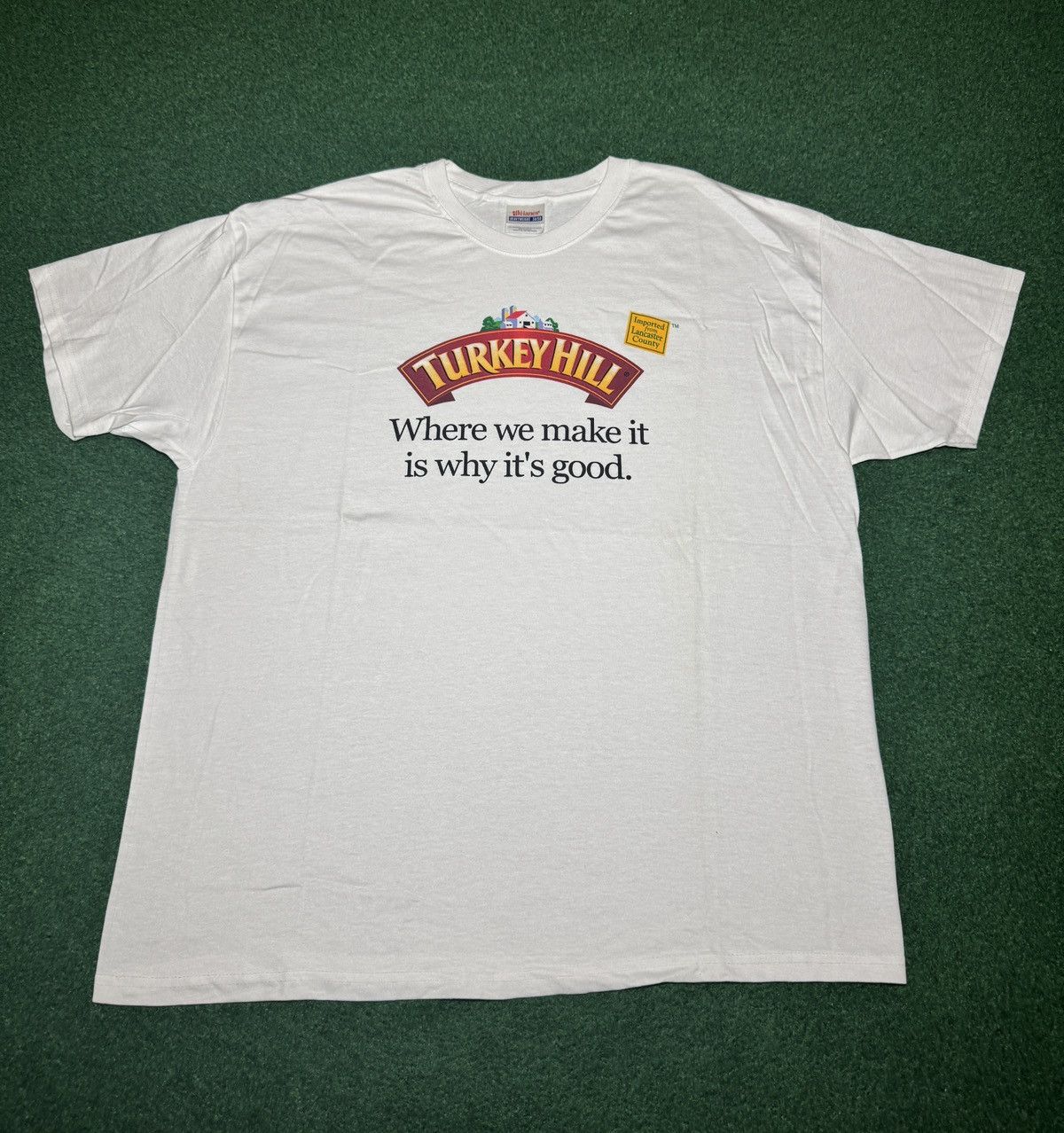Hanes Turkey Hill Lancaster County Dairy Ice Cream XL T Shirt Size US XL / EU 56 / 4 - 1 Thumbnail