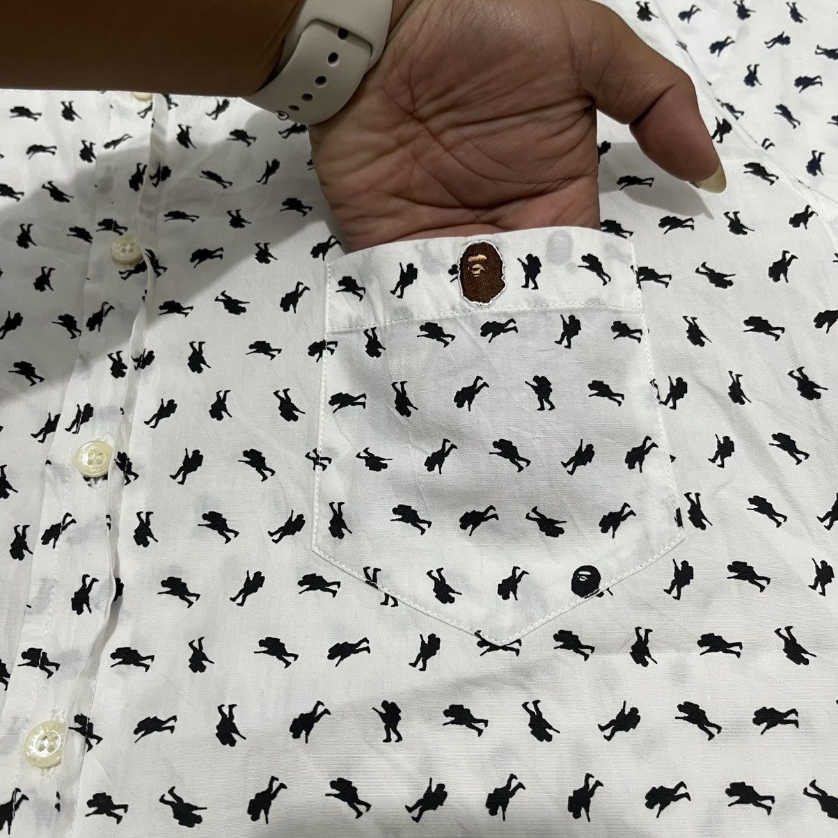 Bape A Bathing Ape Small Logo Pocket Shirt Size US S / EU 44-46 / 1 - 4 Thumbnail