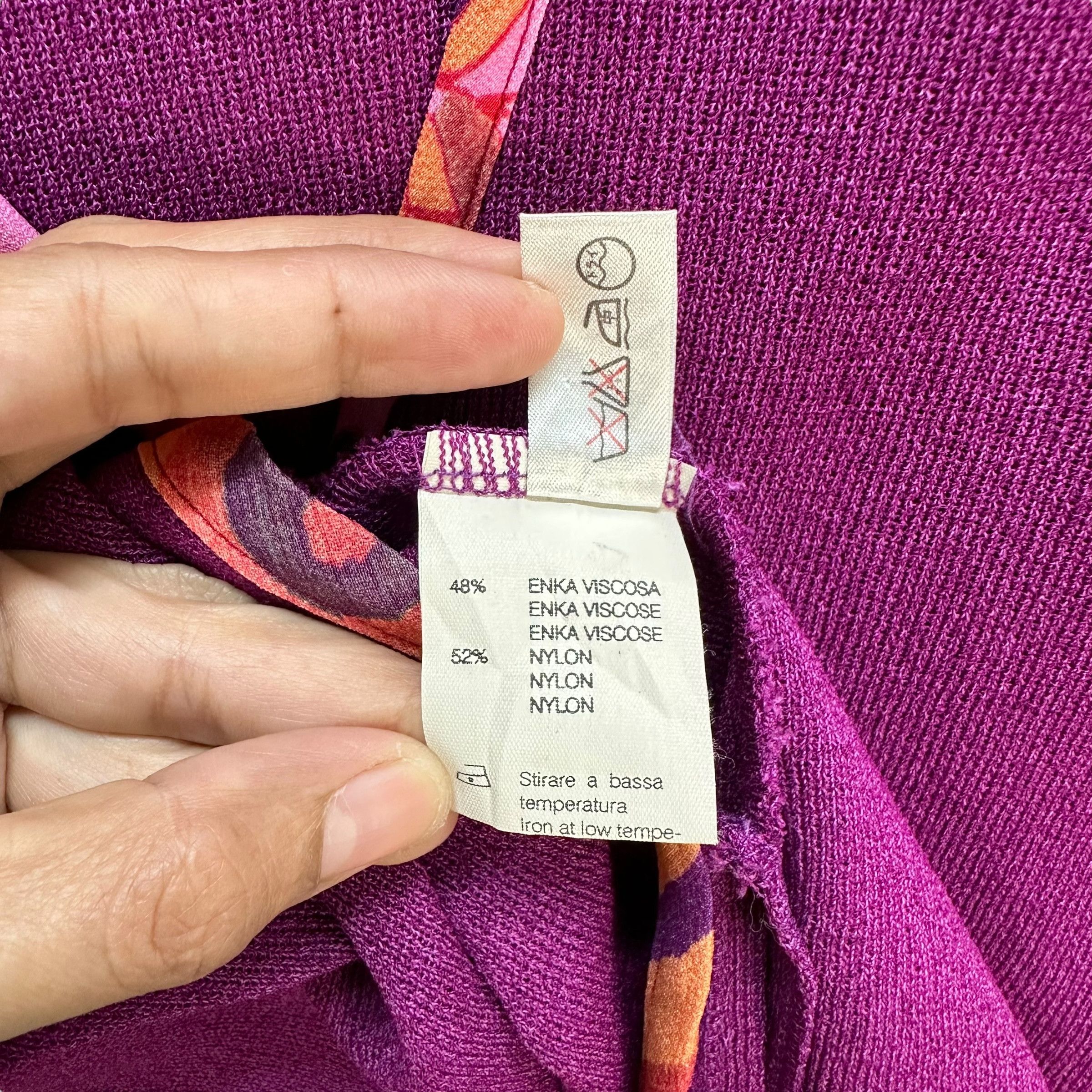 Japanese Brand Vintage Purple Cardigan Made in Italy #A17-0419 Size S / US 4 / IT 40 - 7 Thumbnail