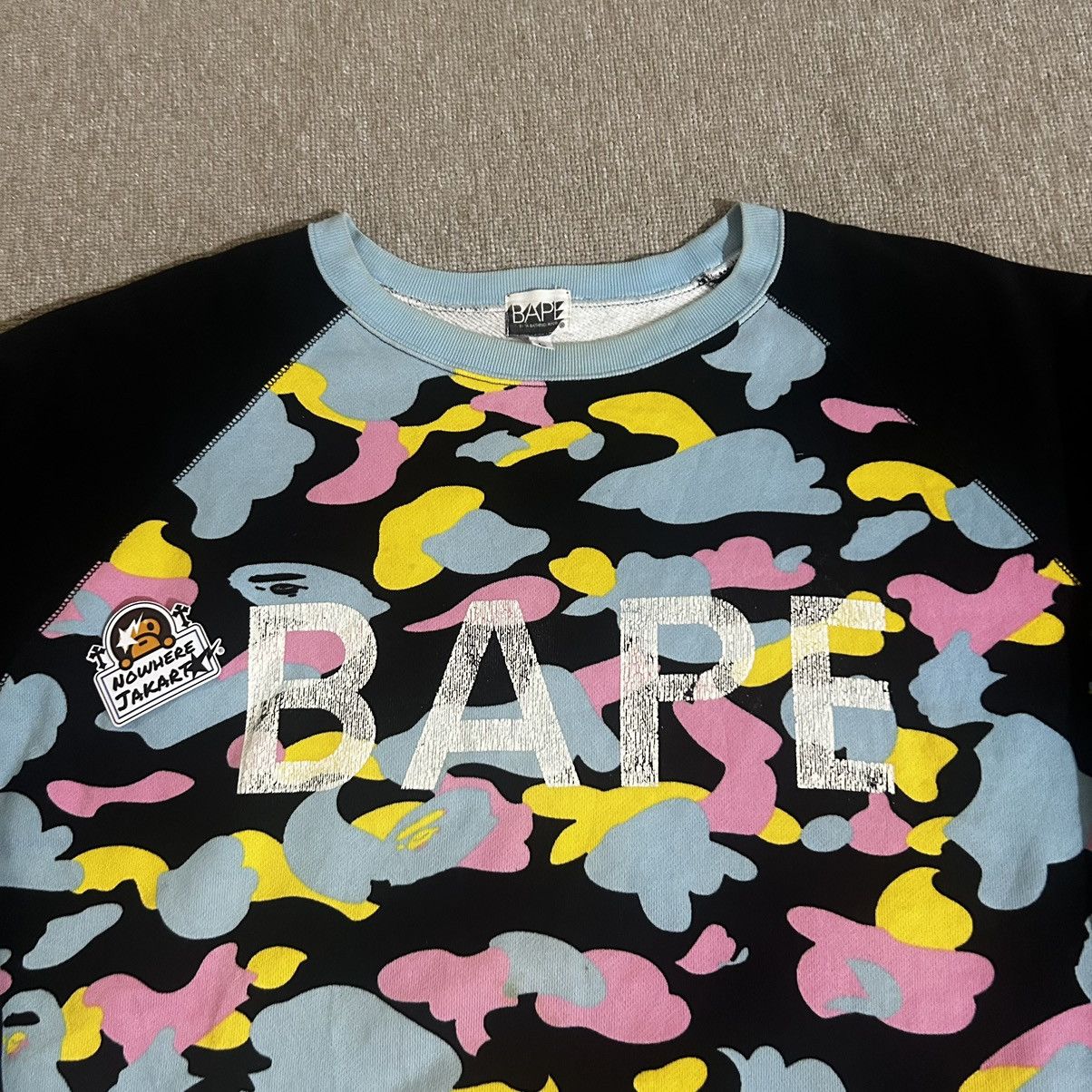 Bape Cotton Candy Camo Crewneck Size US L / EU 52-54 / 3 - 2 Thumbnail