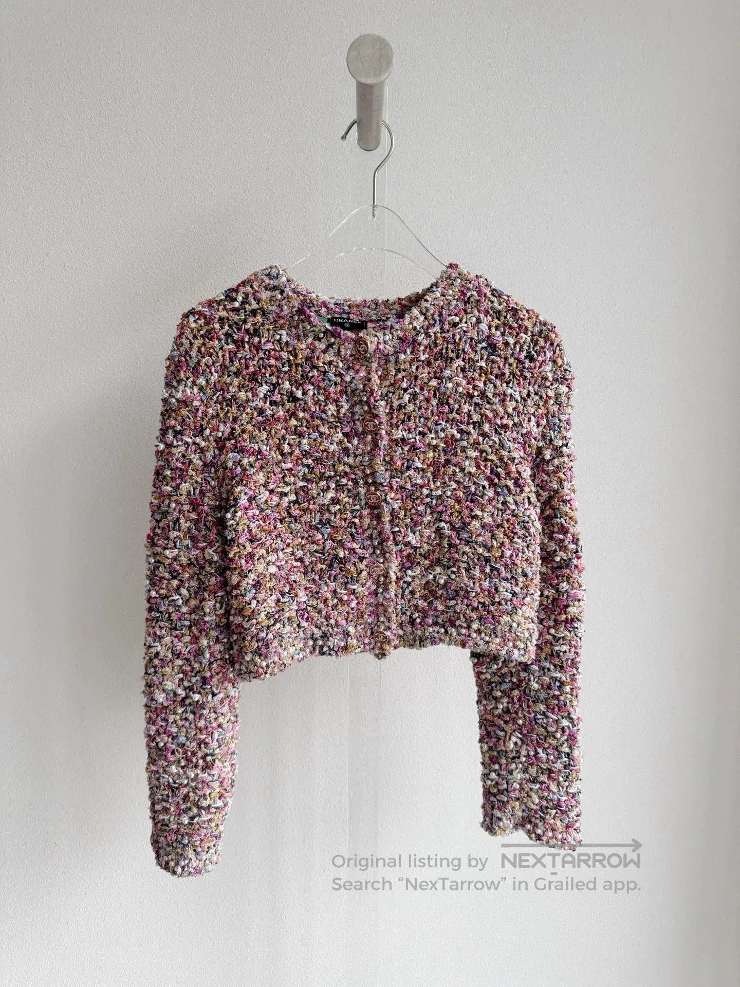 Chanel Chanel 21P Colorful Cotton Pearl Short Coat. Size S / US 4 / IT 40 - 2 Thumbnail