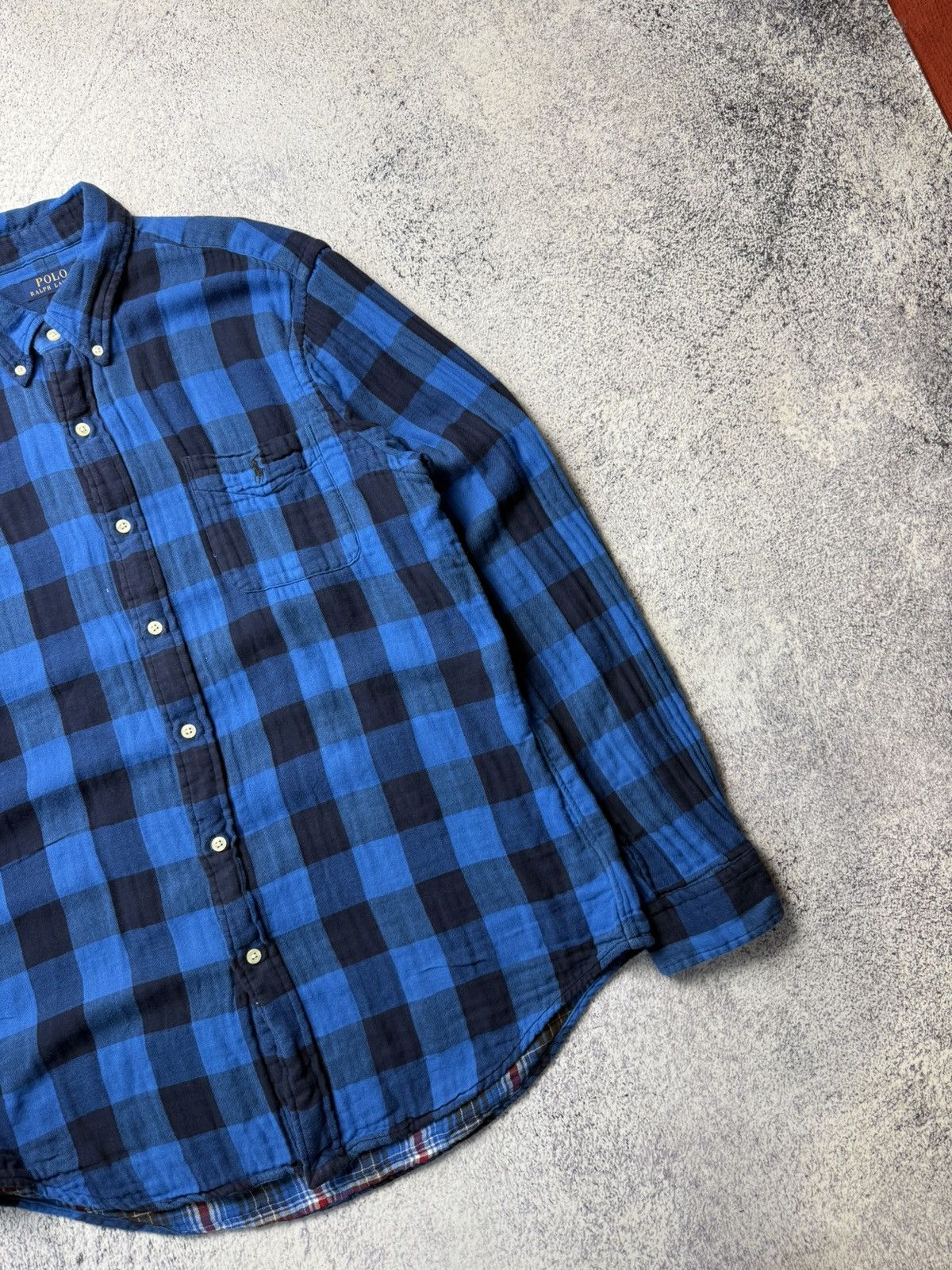 Flannel Vintage RALPH LAUREN Flanel Plaid Shirt USA Size US L / EU 52-54 / 3 - 6 Thumbnail