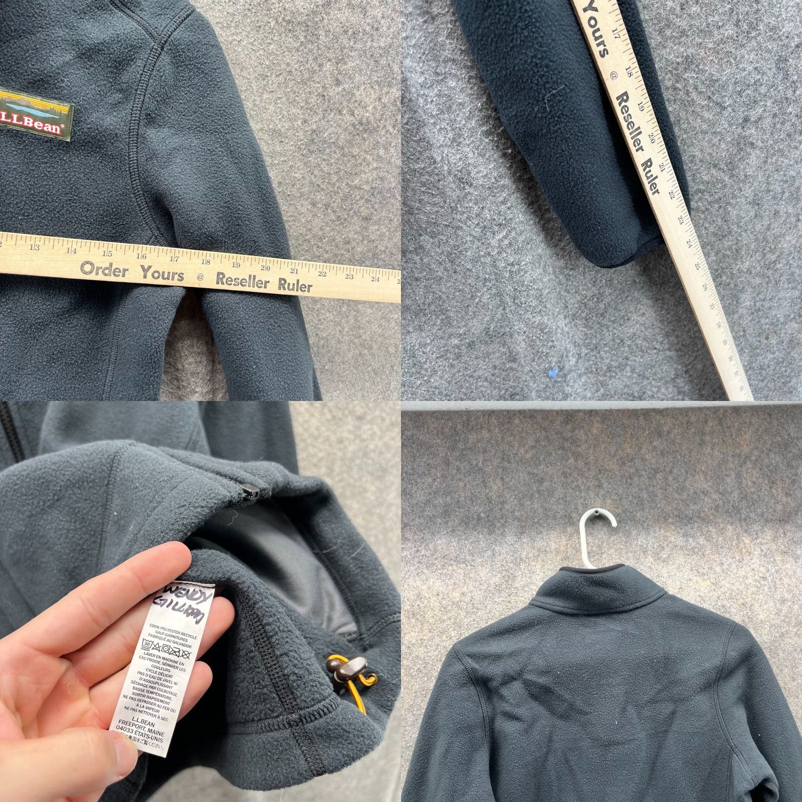 Vintage VINTAGE L.L. Bean Sweater Women XS Black Full Zip Jacket Fleece Mountain Autumn Winter 90s Mens Womens Size XS / US 0-2 / IT 36-38 - 8 Thumbnail