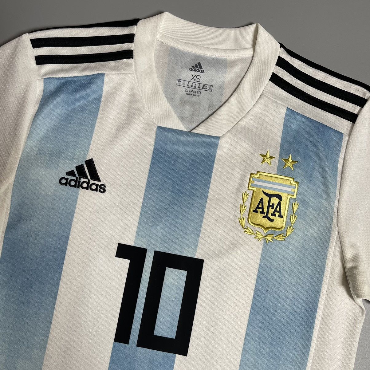 Adidas ARGENTINA ADIDAS 2018 WORLD CUP SOCCER HOME JERSEY #10 MESSI Size US XS / EU 42 / 0 - 4 Thumbnail