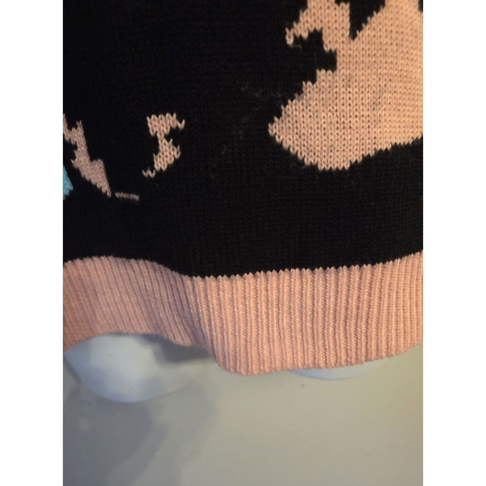 Vintage Lubot Ugly Christmas Sweater Womens XL Pink Cat Long Sleeve Size XL / US 12-14 / IT 48-50 - 5 Thumbnail