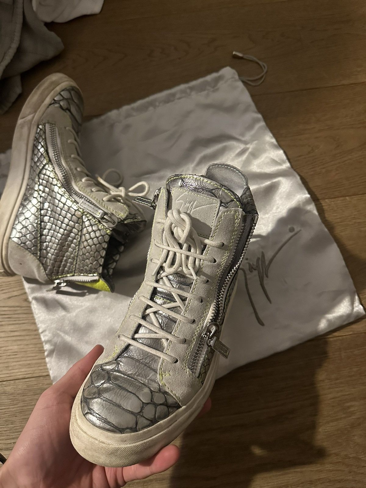 Giuseppe Zanotti giuseppe zanotti high top sneakers Size US 7 / IT 37 - 3 Thumbnail