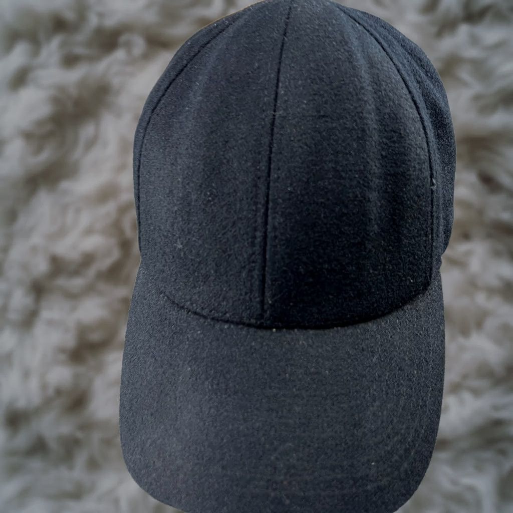 Vintage VARSITY HEADWEAR Cap Hat XL Wool Unisex Adults Baseball Cap Vitale Barberis Canonico Quick Dry Canvas Black Size ONE SIZE - 1 Thumbnail