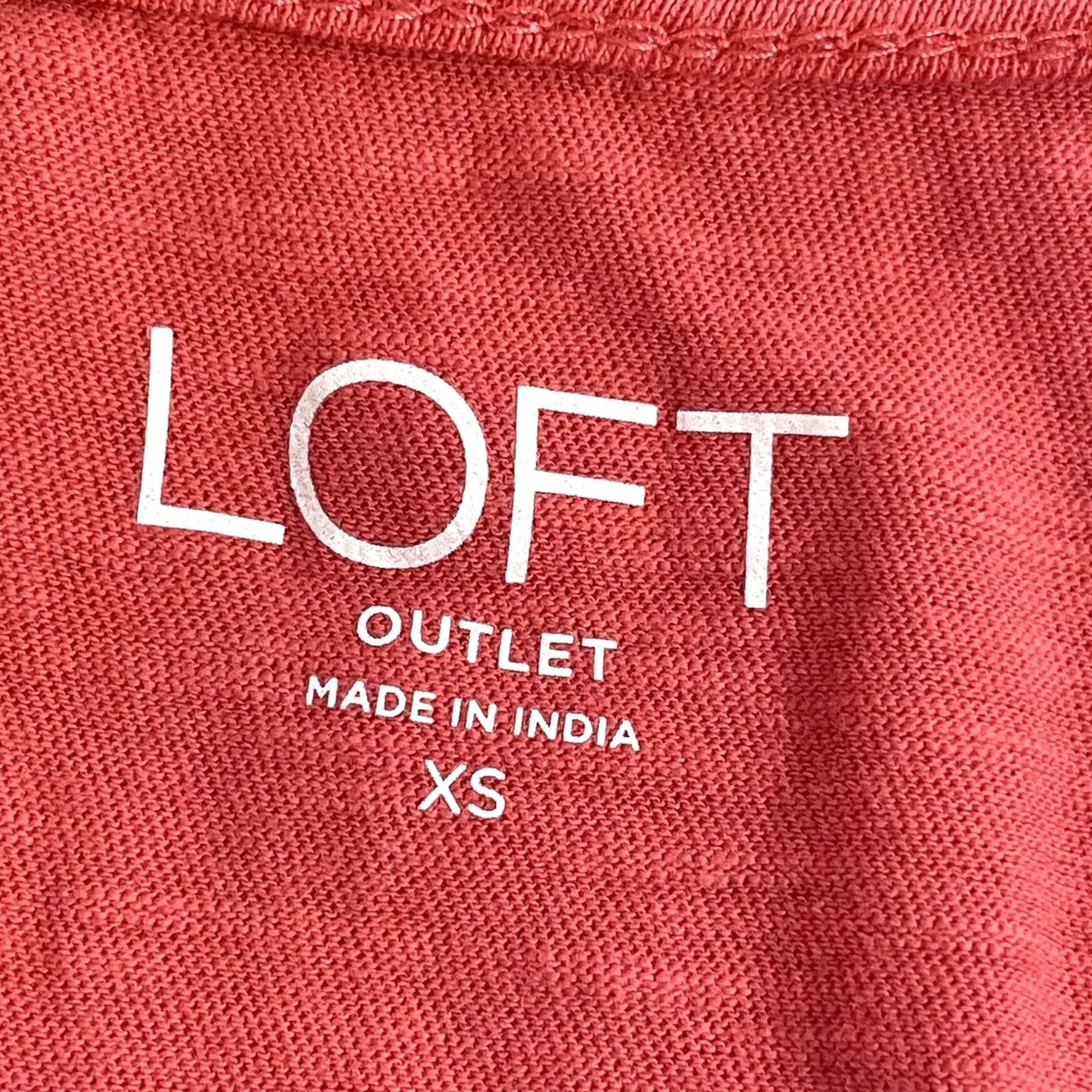 Loft VINTAGE? No. Loft Outlet XS Womens Top Sleeveless V Neck Coral Pink Blouse 528295 Corsage? Size XS / US 0-2 / IT 36-38 - 6 Thumbnail