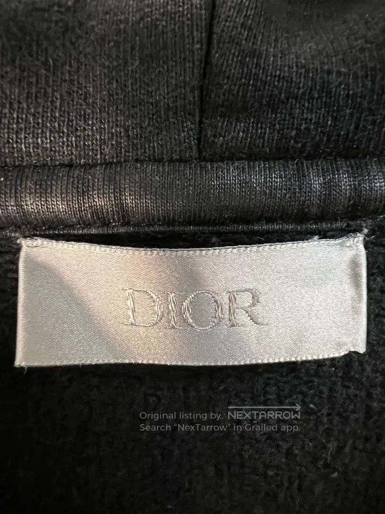 Dior Dior Black cursive letter hoodie Size US L / EU 52-54 / 3 - 3 Thumbnail