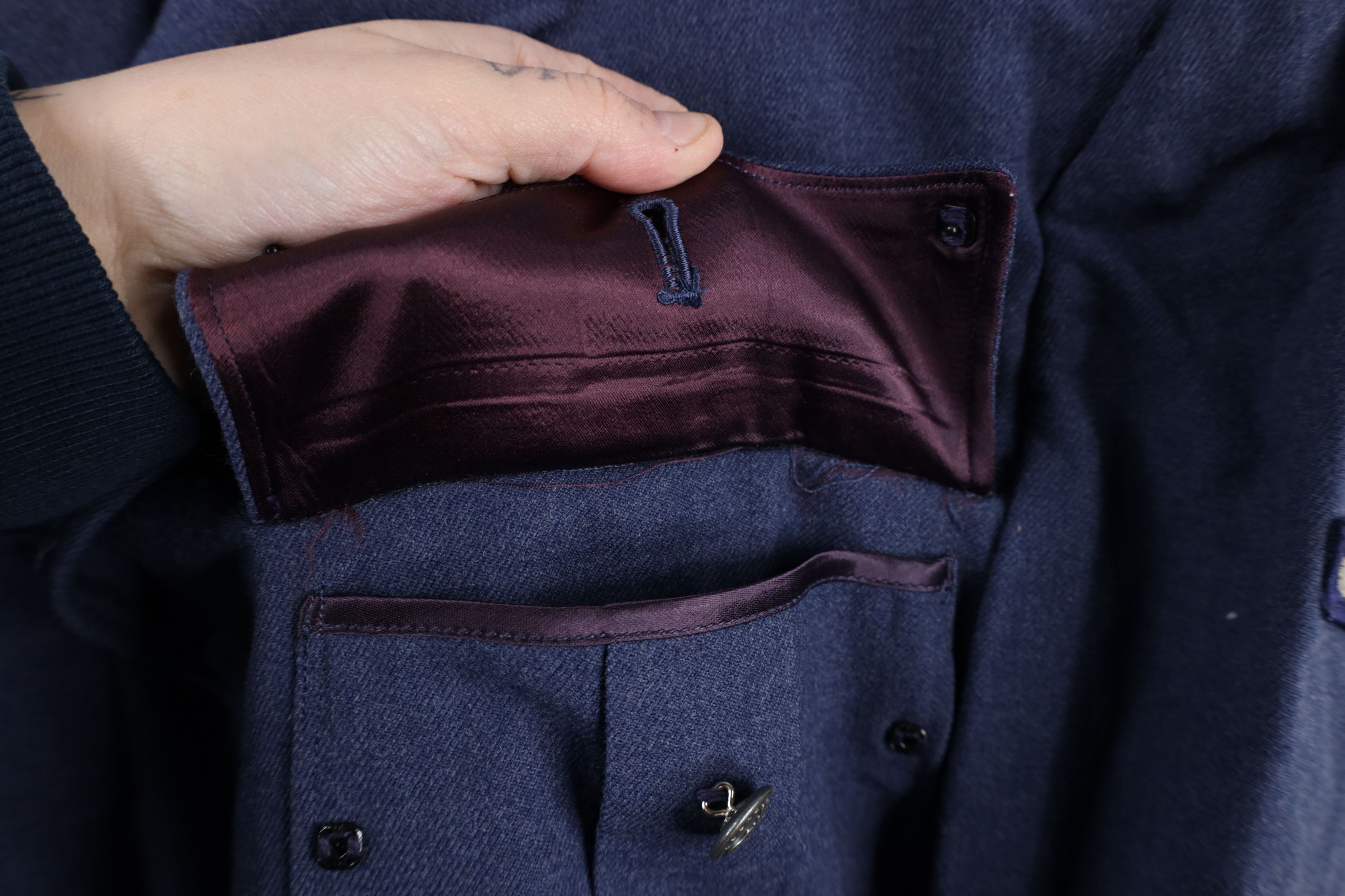 Vintage Vintage 60s Vietnam War Blue 1084 Officer Jacket Coat USA Size US L / EU 52-54 / 3 - 5 Thumbnail