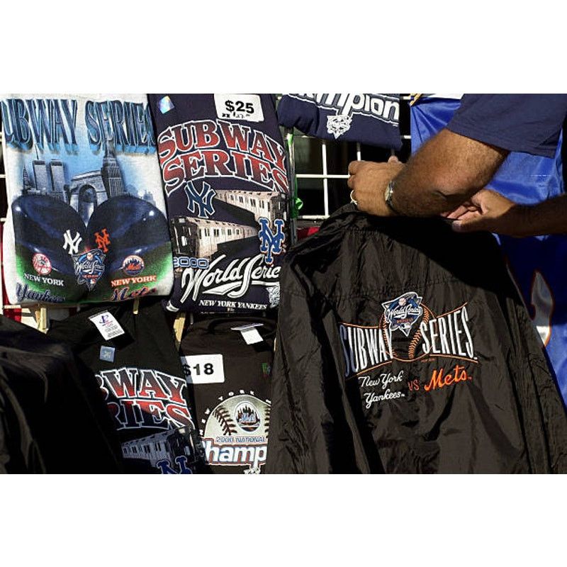 Logo Athletic × MLB Subway Series MTA T-shirt 2000 World Series MLB Mets Yankees Size US XL / EU 56 / 4 - 4 Thumbnail