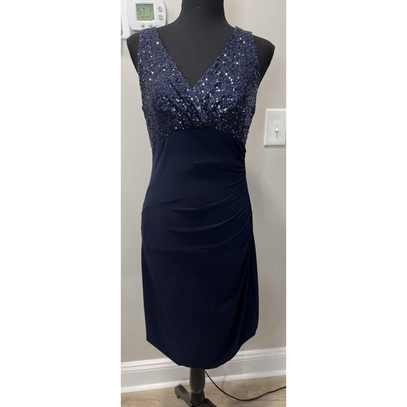 Lauren Ralph Lauren Vintage Lauren Ralph Lauren Dress Navy Cocktail Sheath 4 Size S / US 4 / IT 40 - 1 Thumbnail