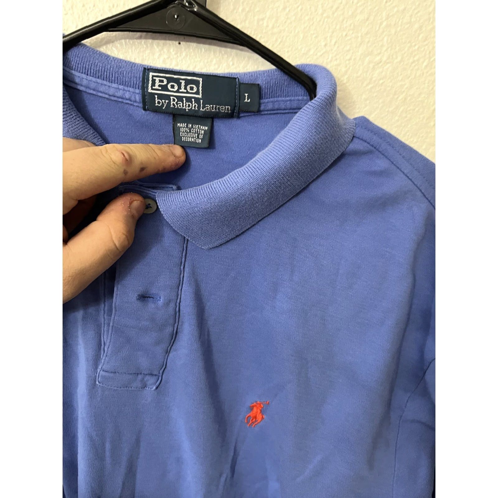 Polo Ralph Lauren Polo Ralph Lauren Polo Shirt Blue Solid Pony Logo Large Mens Adult Large Blue 90s Classic Logo Shirt Men's Polo Size US L / EU 52-54 / 3 - 3 Thumbnail