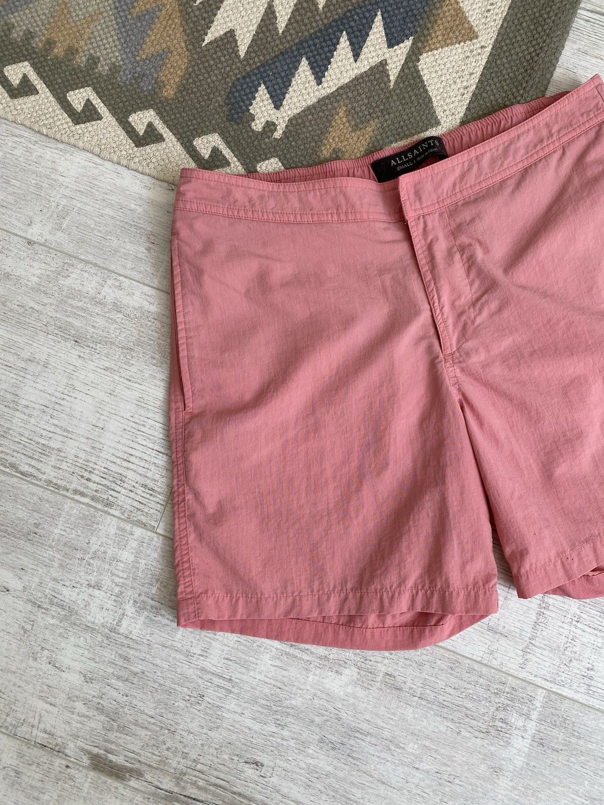 Allsaints Allsaints Mens Nylon Pink Beach Casual Shorts Size S Size US 30 / EU 46 - 3 Thumbnail