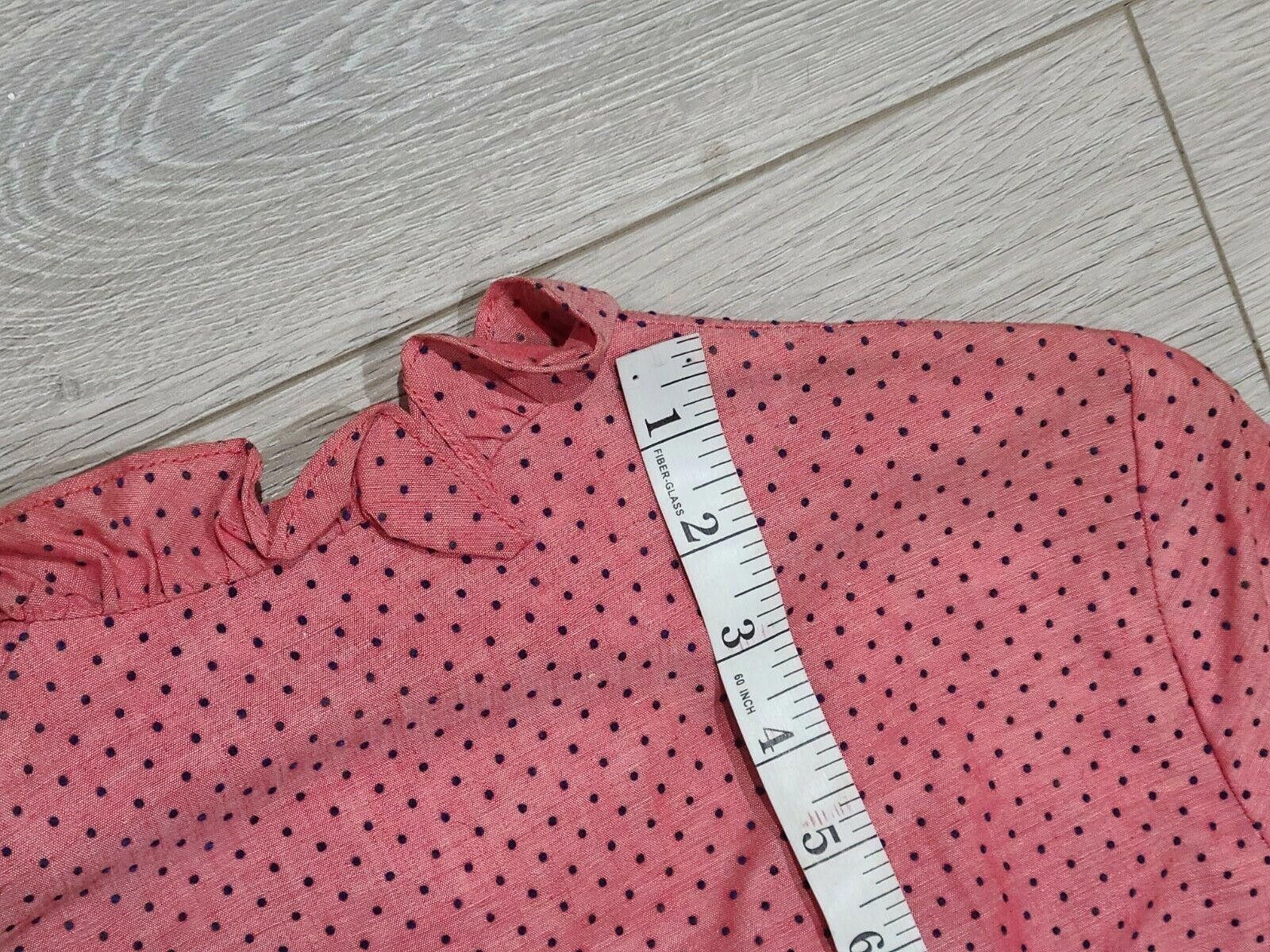Designer Lois Ann Petite Dallas Vintage Dress Long Sleeve Polka Dot Size XS / US 0-2 / IT 36-38 - 6 Thumbnail