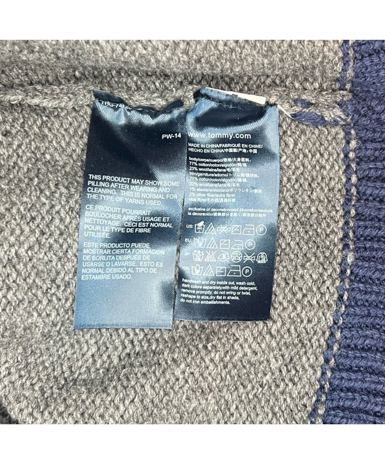 Tommy Hilfiger Tommy Hilfiger Men Y2K Style Big Logo Flag Luxury Sweater Size US M / EU 48-50 / 2 - 4 Thumbnail