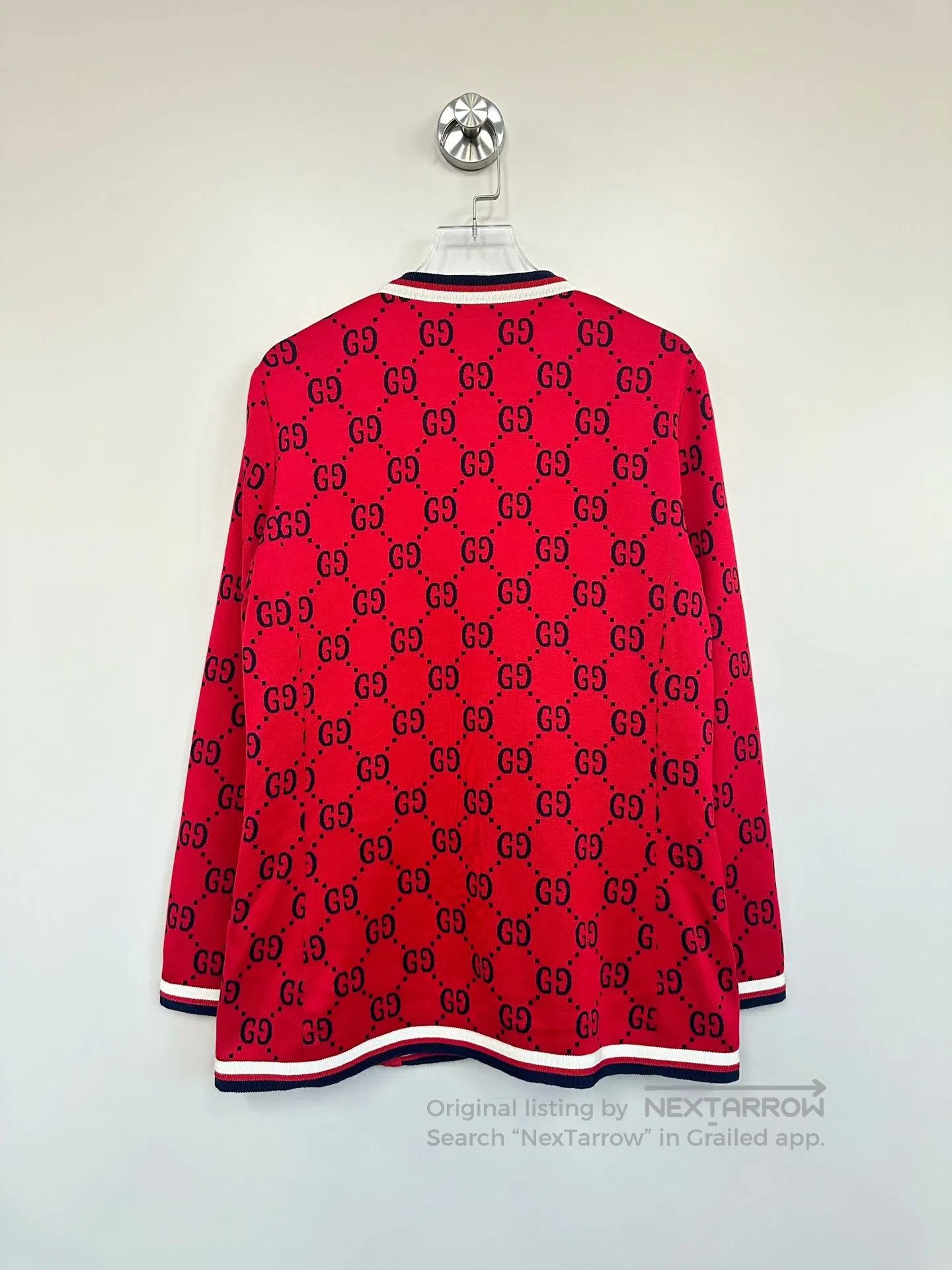 Gucci Guicci Red full print logo blazer jacket| Size US L / EU 52-54 / 3 - 2 Thumbnail