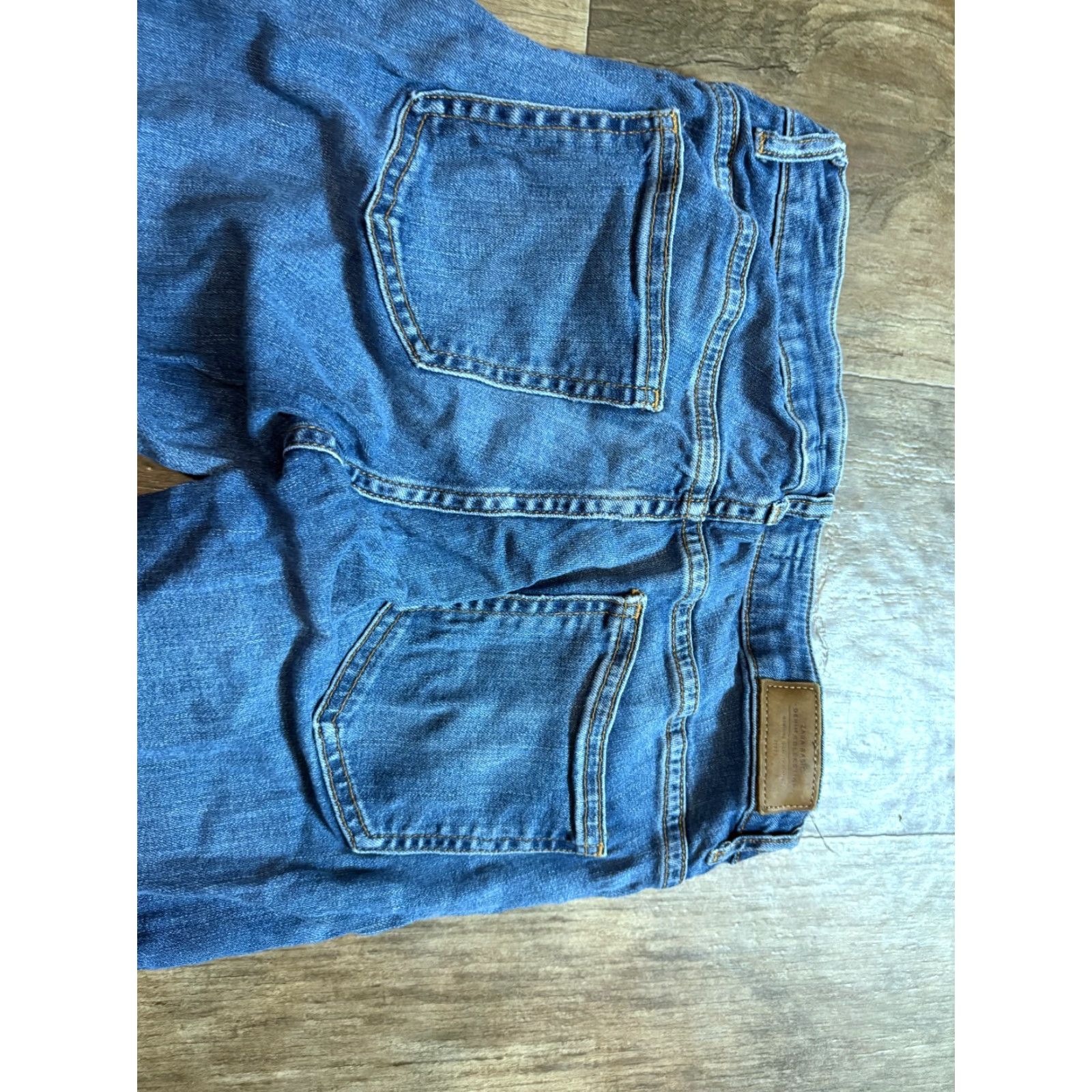 Zara ZARA Jeans Womens Size 6 Blue 28 x 27 Denim Beaded Cuffed Ankle Slimming Bottom Jeans Womens Men’s? Size 28" / US 6 / IT 42 - 4 Thumbnail