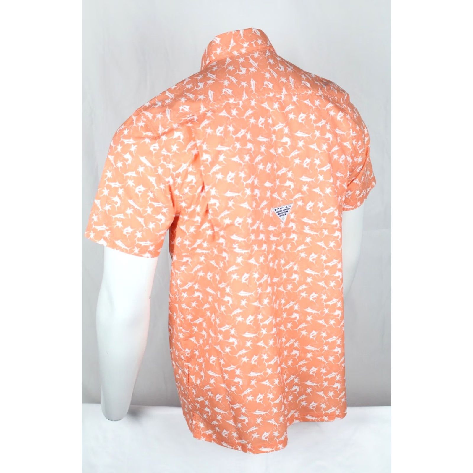 Vintage Columbia PFG Men's Camp Shirt Casual Shirt Regular Small Orange - Fishing/Activewear Size US S / EU 44-46 / 1 - 2 Thumbnail