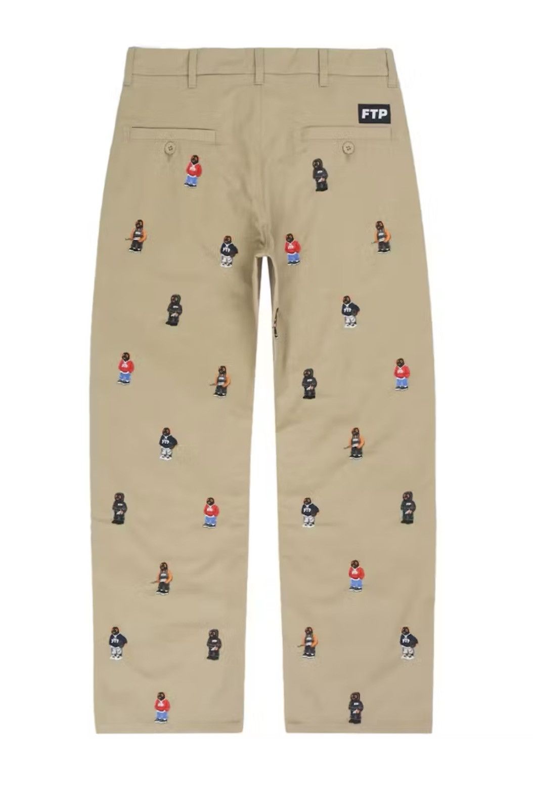 Fuck The Population Khaki Bear Chino Pants size 32 Size US 32 / EU 48 - 6 Thumbnail