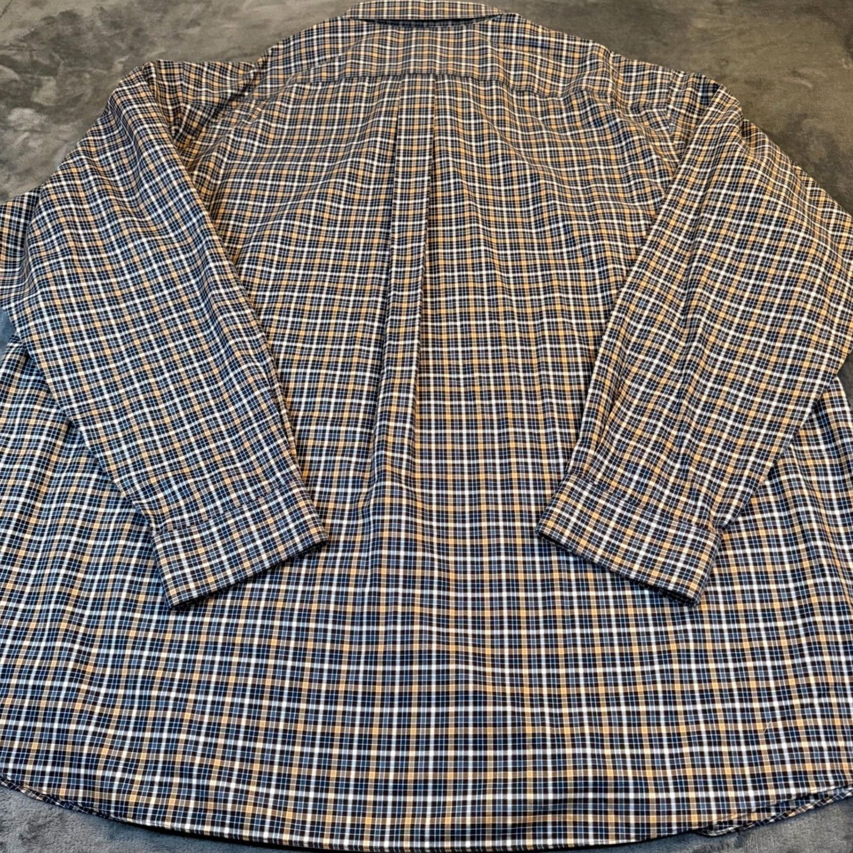 Roundtree & Yorke VINTAGE Roundtree & Yorke Gold Label Mens 4XT Tall Plaid Non-Iron Button Down Shirt NWT Size US XXL / EU 58 / 5 - 5 Thumbnail