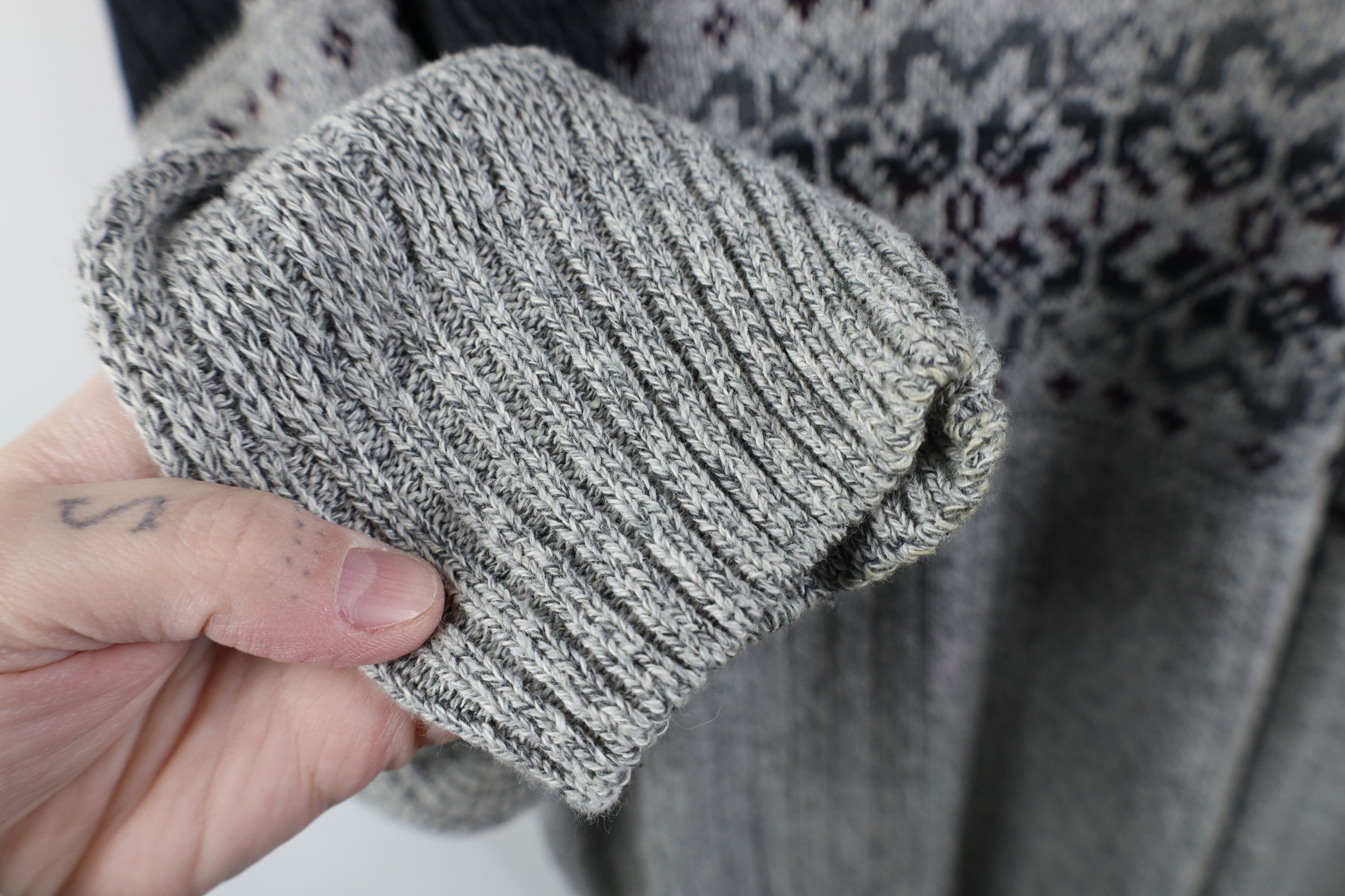 Vintage Vintage 90s Streetwear Ribbed Knit Crewneck Sweater USA Size US XL / EU 56 / 4 - 5 Thumbnail