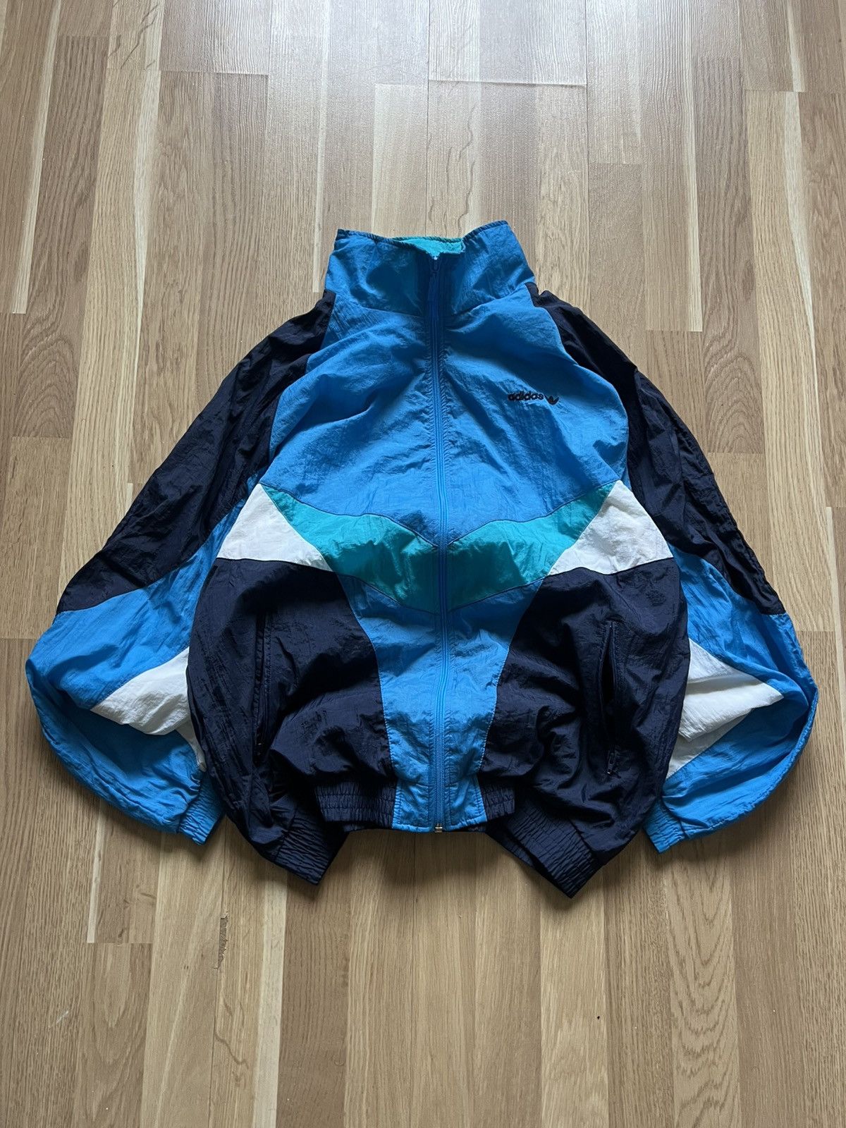 Adidas Adidas vintage windbreaker rave multicoloured 90s y2k s Size US L / EU 52-54 / 3 - 2 Thumbnail