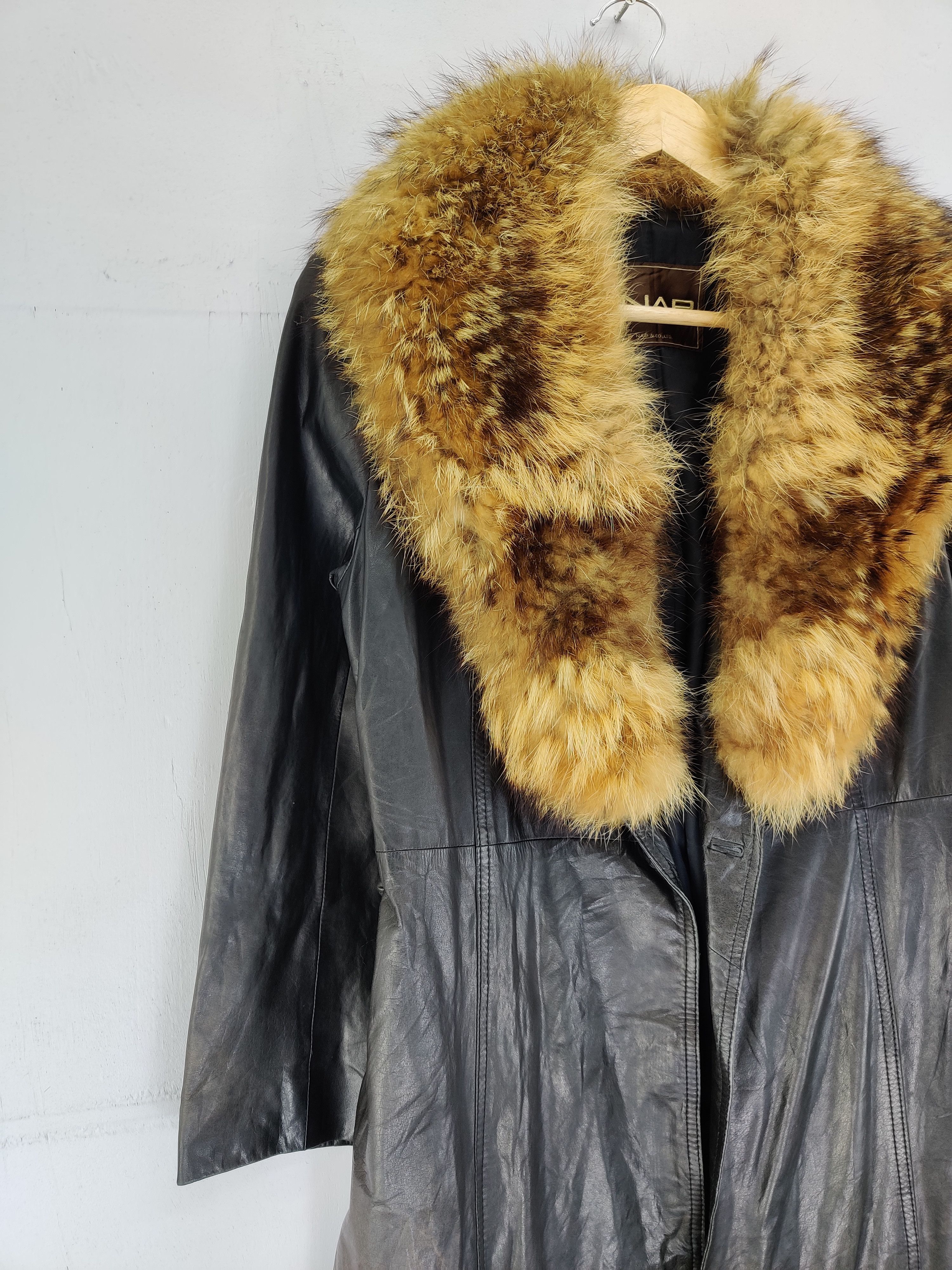Japanese Brand Vintage Anap Leather Trench Coat Faux Fur Long Coat Size US S / EU 44-46 / 1 - 7 Thumbnail