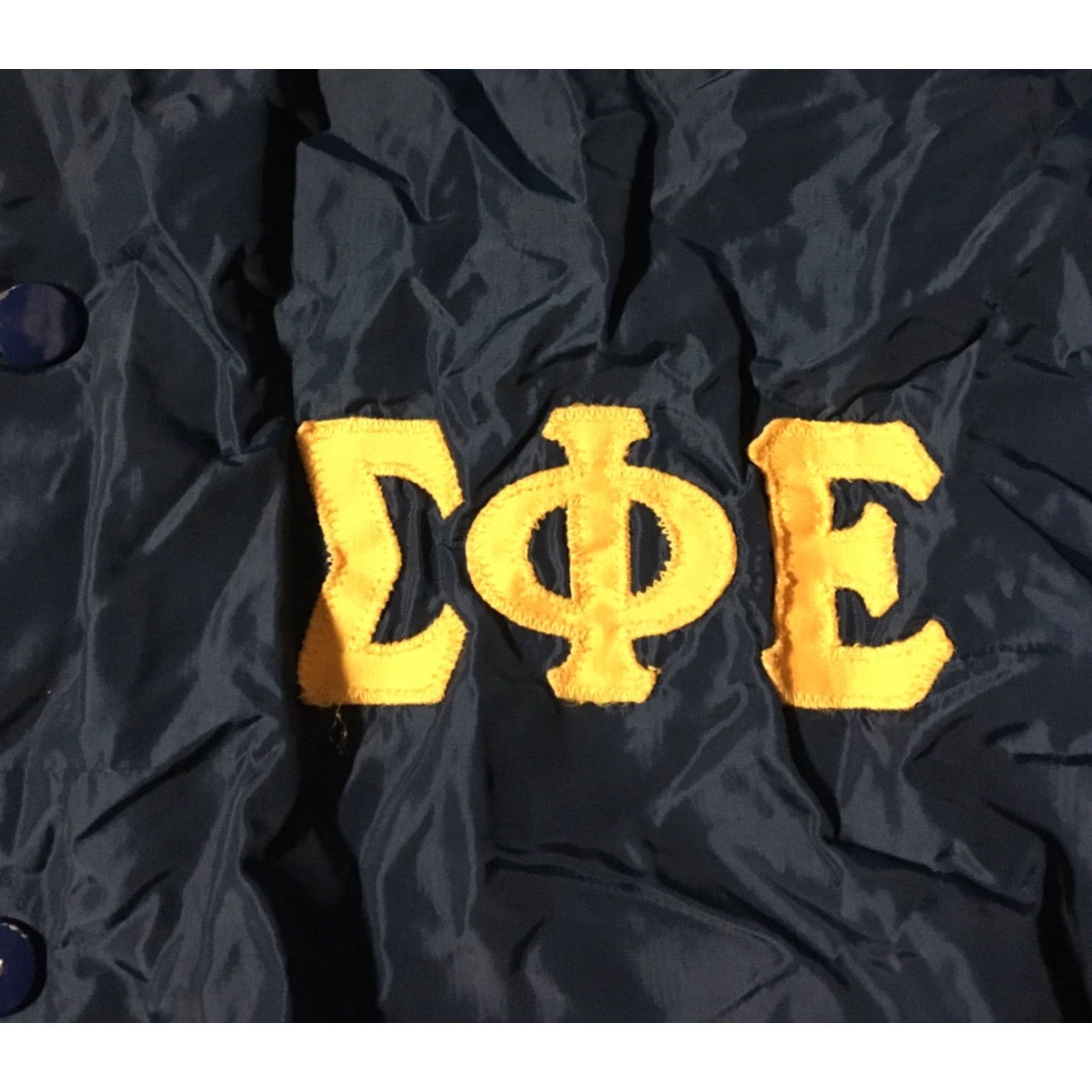 Russell Athletic VINTAGE Russell Athletic Fraternity Jacket M Blue School Sigma Phi Epsilon 70s 80s College Windbreaker Mens Jacket Size US M / EU 48-50 / 2 - 2 Thumbnail