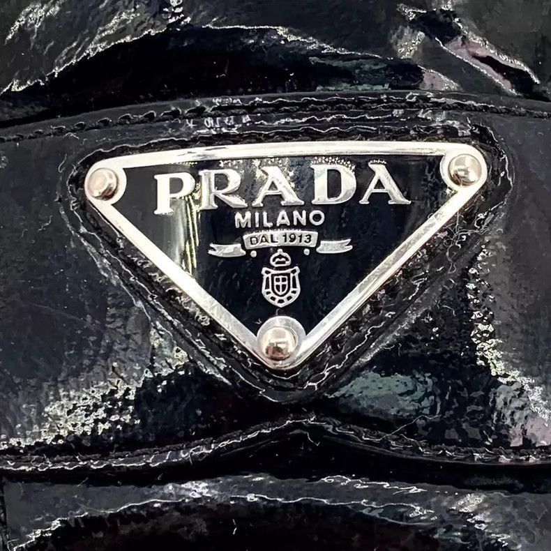 Prada Prada Black Patent Leather Loafers Size 37.5-2506 Size US 7 / IT 37 - 6 Thumbnail