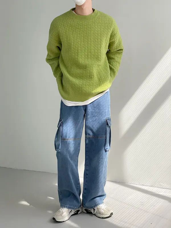 Vintage Sweater knitted Size US L / EU 52-54 / 3 - 8 Thumbnail