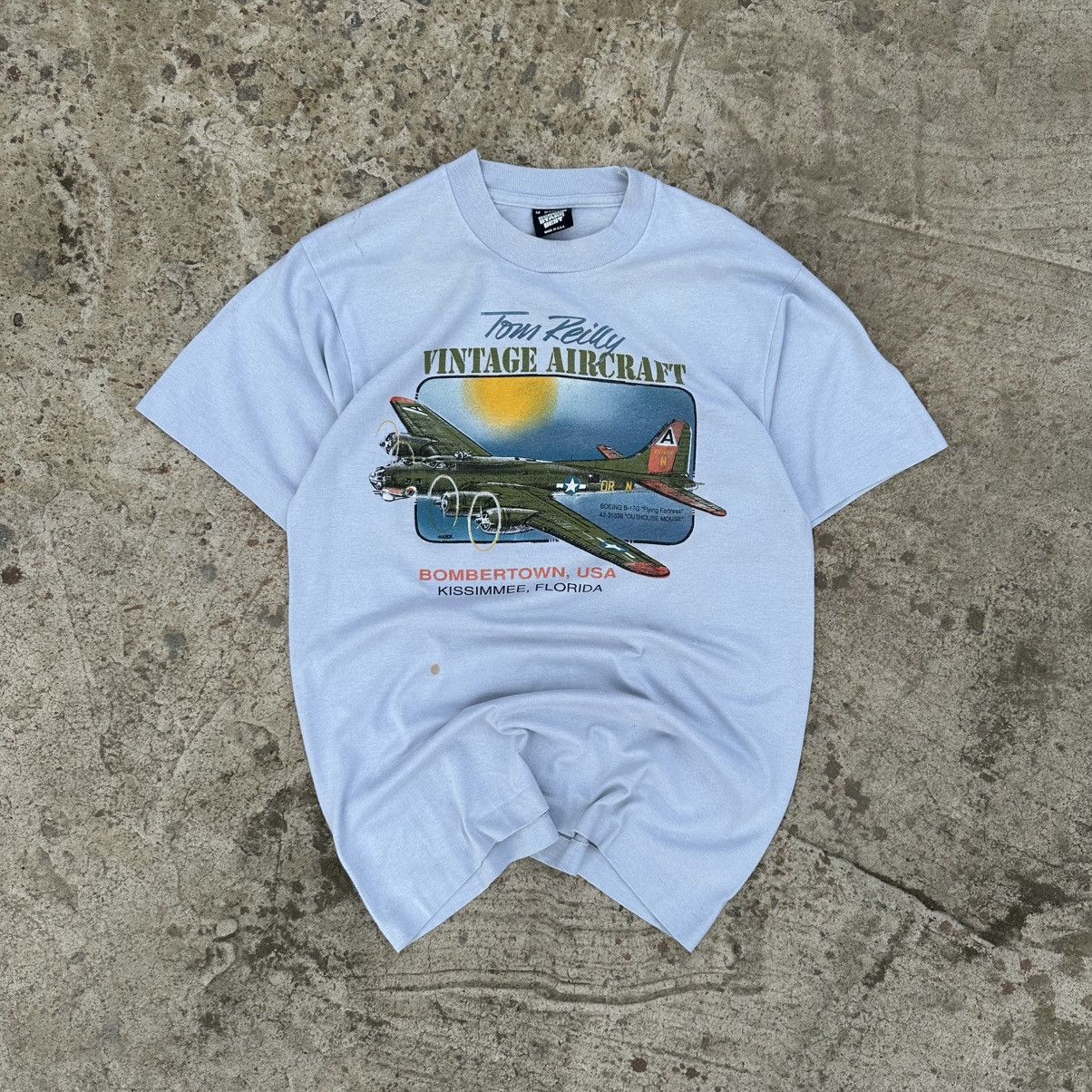 Japanese Brand VTG Tom Reilly Vintage Aircraft Bombertown USA Single stitch Size US S / EU 44-46 / 1 - 1 Thumbnail