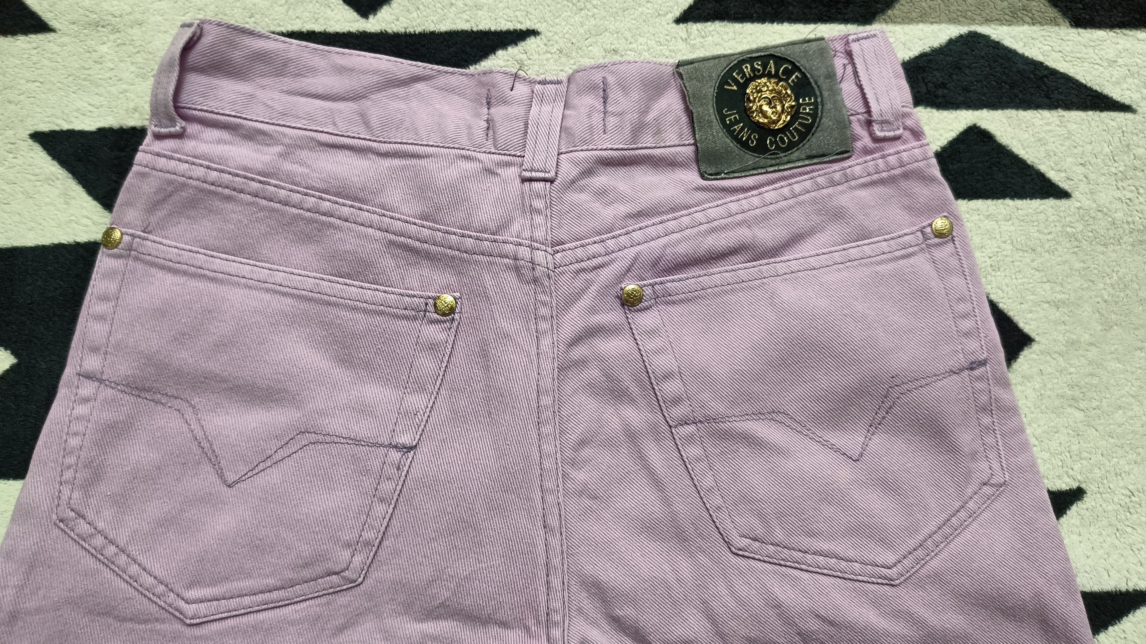 Versace 🔥🔥Rare Vintage 90s Versace Purple Jeans Size 28" / US 6 / IT 42 - 6 Thumbnail