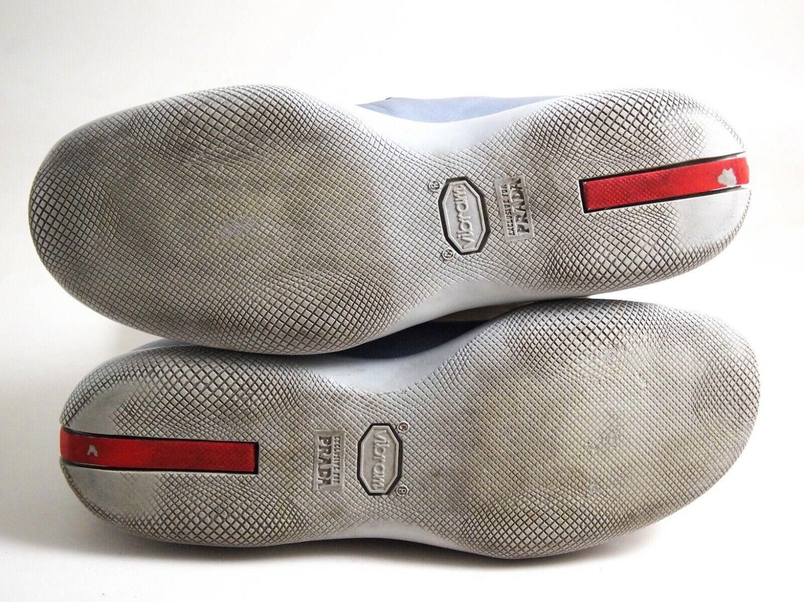 Prada Prada Slip Ons 2352 Sneakers Blue Leather Womens EU 36 US 6 Size US 6 / IT 36 - 8 Thumbnail