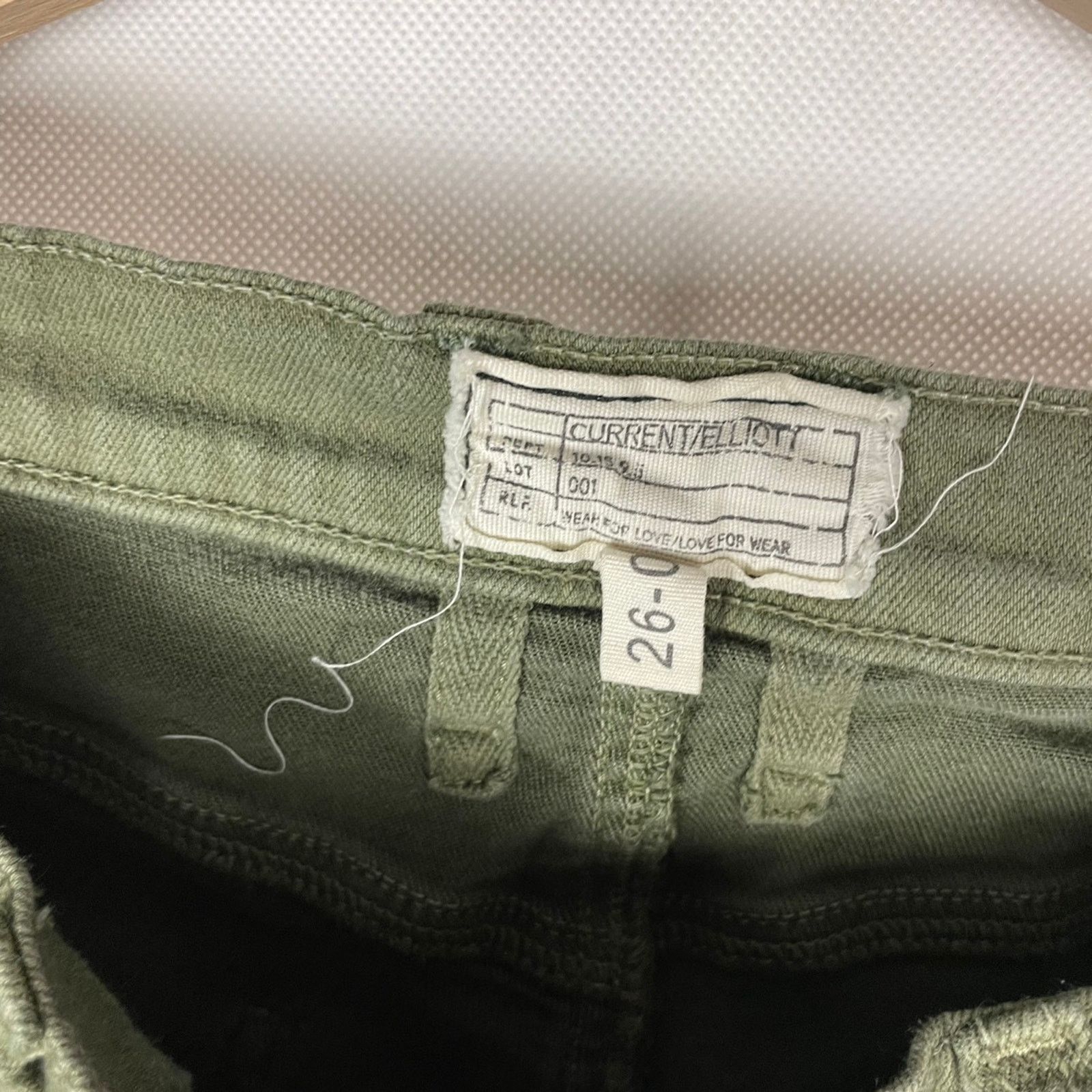 Current/Elliot CURRENT ELLIOTT DISTRESSED JEANS COLOUR ARMY GREEN SIZE 26 Size 26" / US 2 / IT 38 - 7 Thumbnail