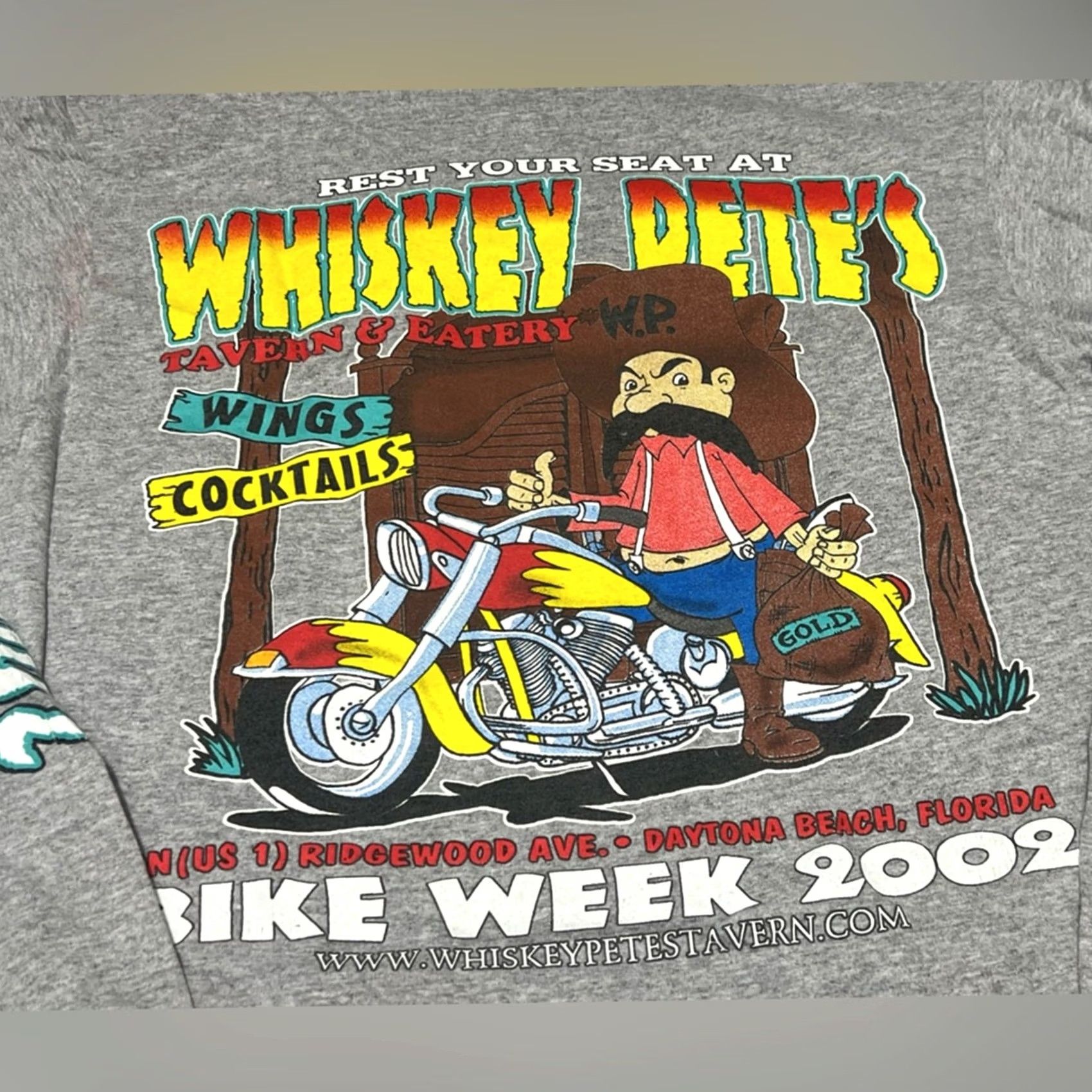 Vintage VINTAGE Whiskey Pete's Bike Week 2002 Longsleeve Shirt Medium Size US M / EU 48-50 / 2 - 7 Thumbnail