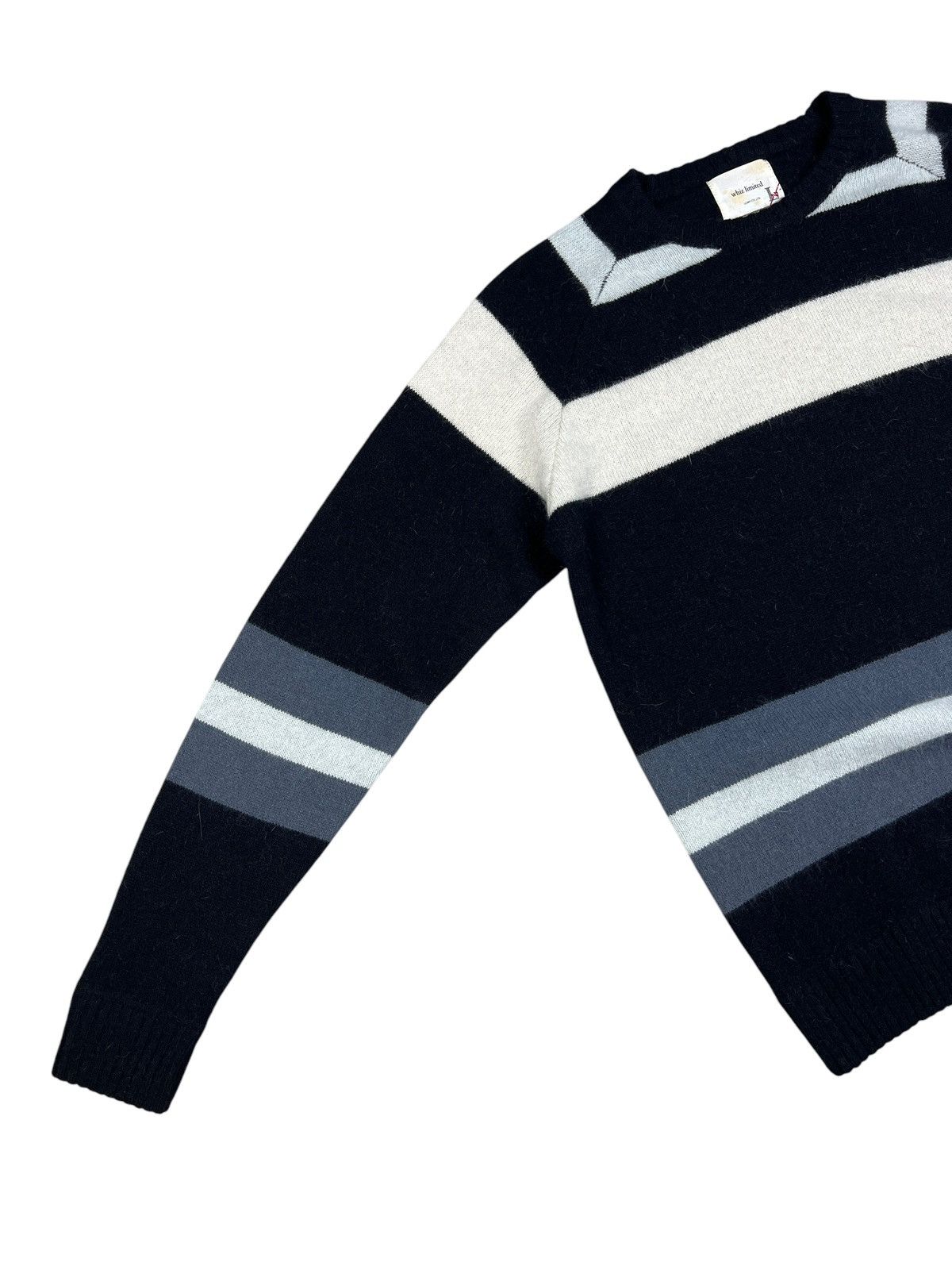 Japanese Brand × Vintage × WHIZ LIMITED Vintage Whiz Limited Stripes Mohair Sweater Size US L / EU 52-54 / 3 - 3 Thumbnail
