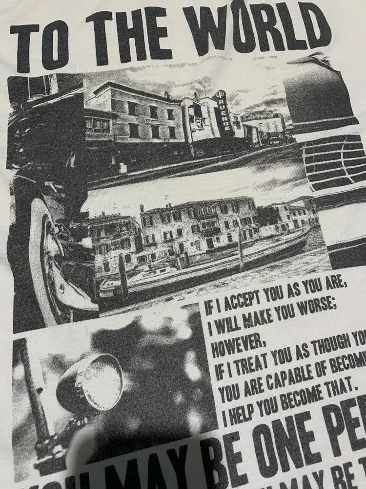 Japanese Brand 2000s Mind Games double layer poem to the world t shirt Size US M / EU 48-50 / 2 - 5 Thumbnail