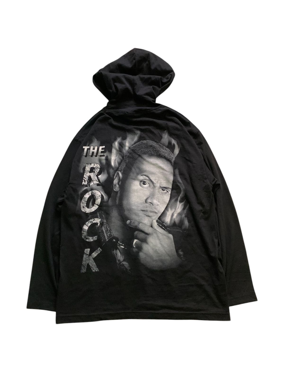 WCW/nWo × WWE × WWF Vintage WWE The Rock Big Print Hoodie Size US L / EU 52-54 / 3 - 2 Thumbnail