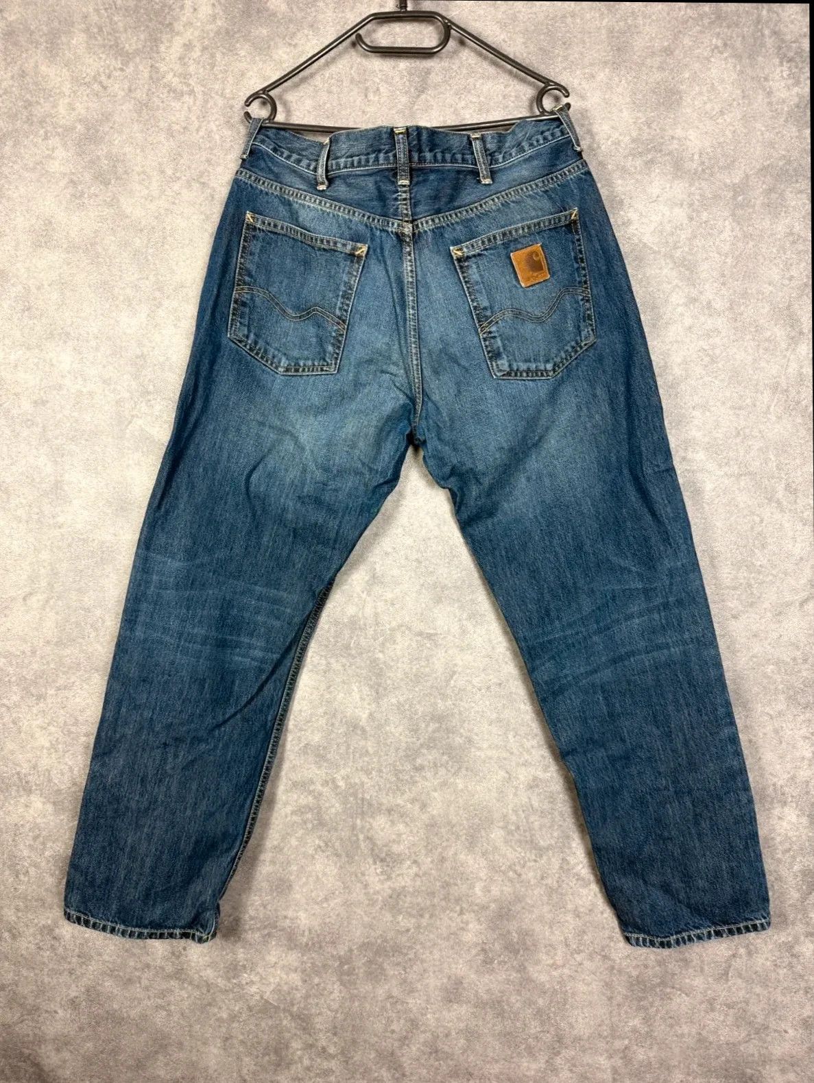 Carhartt Carhartt Texas Pant jeans navy blue denim vintage Y2K Size US 33 - 1 Thumbnail